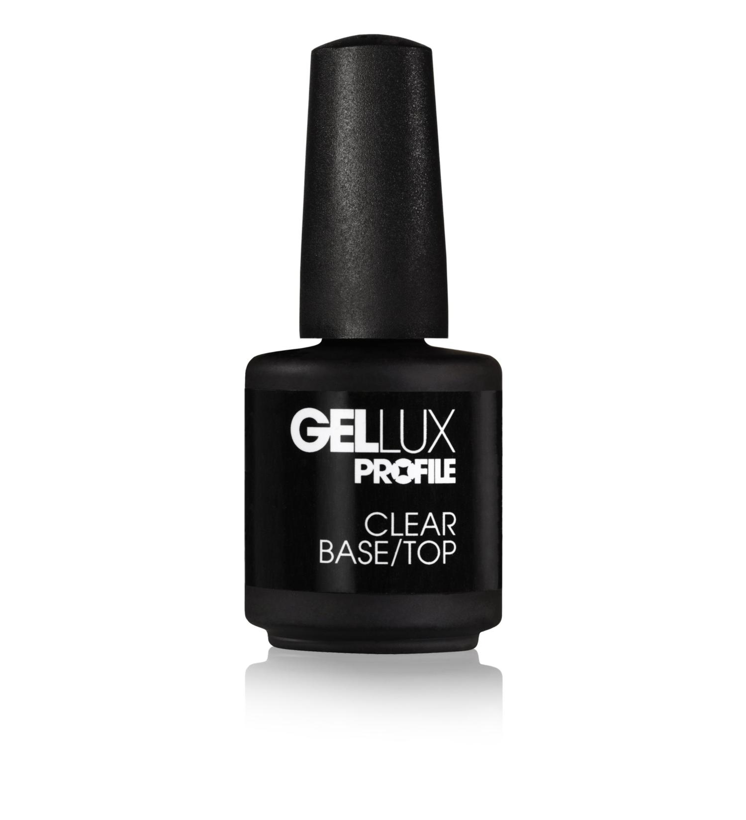 Salon System Profile Gellux Clear Base/Top 15ml Clear Base/ Top