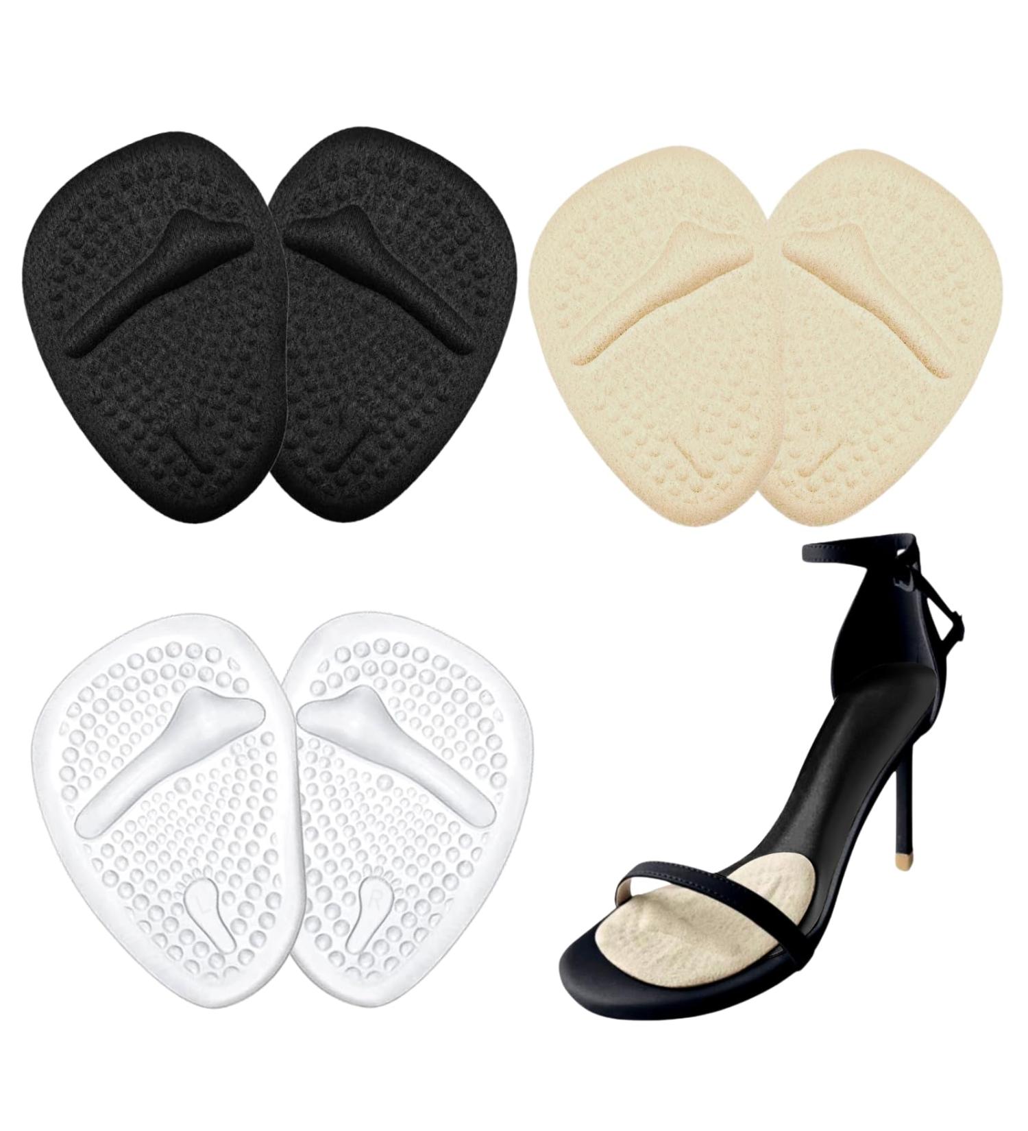 Metatarsal Pads Women Ball of Foot Cushions 3 Pairs Gel Pads Shoe Inserts for Pain Relief and Comfort - Buy Online on SooperMarket.com