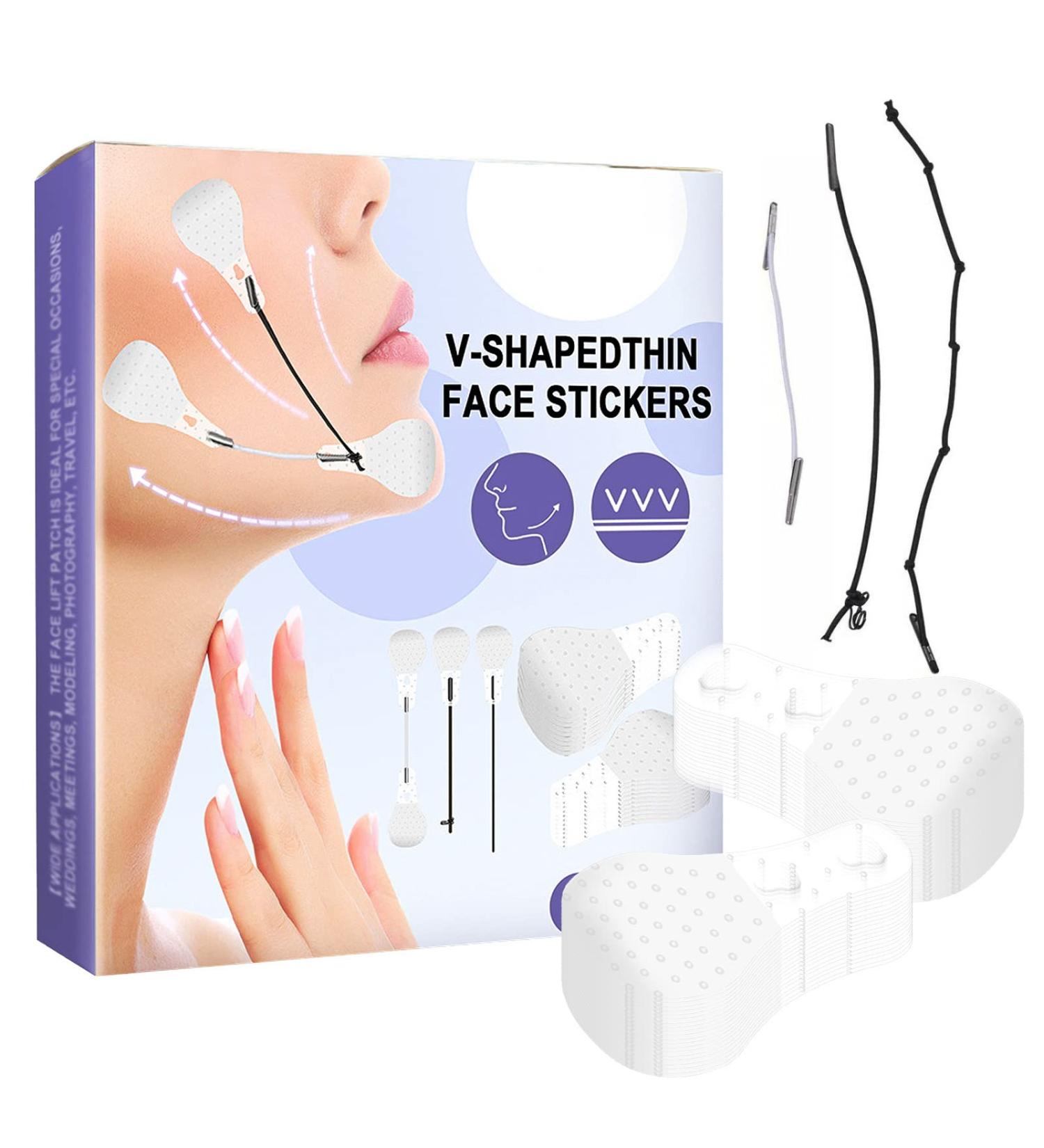 Invisible Face Lift Tape | 40PCS Ultra-thin Waterproof Makeup Tool for Wrinkle-Free Skin - Buy Online on SooperMarket.com