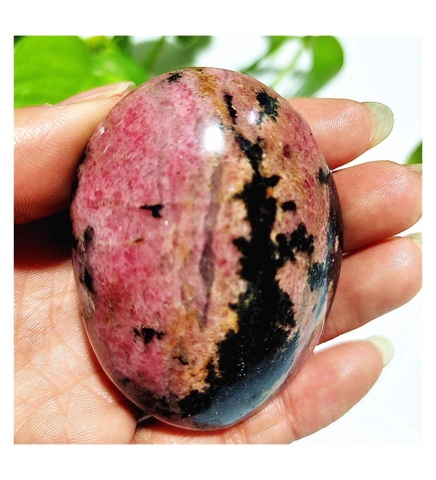 Natural Crystal Rough Crystals Natural Stone Pink Beautiful Rosestone Palm Exorcism Crystal Room Ornament (Color : 140-150g) - Buy Online on SooperMarket.com