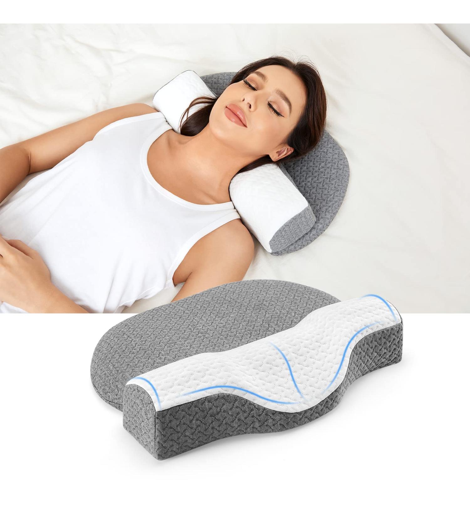 Enlivczom Neck Support Roll - Relieve Neck Stiffness & Pain, Ideal for Spine Alignment | Cervical Neck Pillow - Buy Online on SooperMarket.com