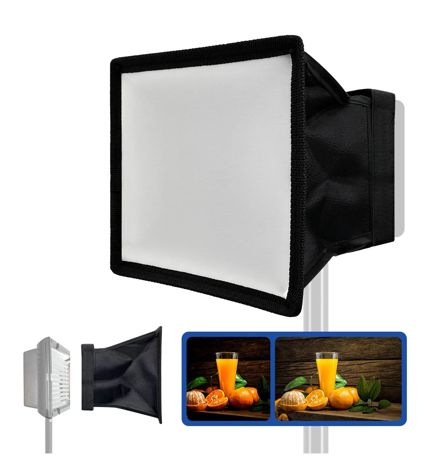Julius Studio 6x6.7 Collapsible Light Diffuser Mini Softbox for Camera Photo Video LED Light Panel - Buy Online on SooperMarket.com