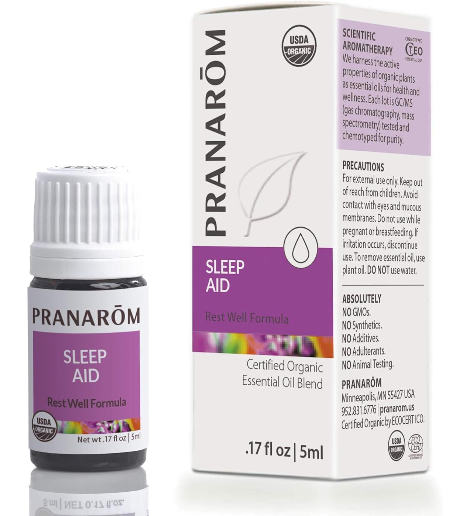 Pranarom Essential Oil Sleep Aid - Natural Relaxation 5ml | Quality Aromatherapy - Buy Online on SooperMarket.com