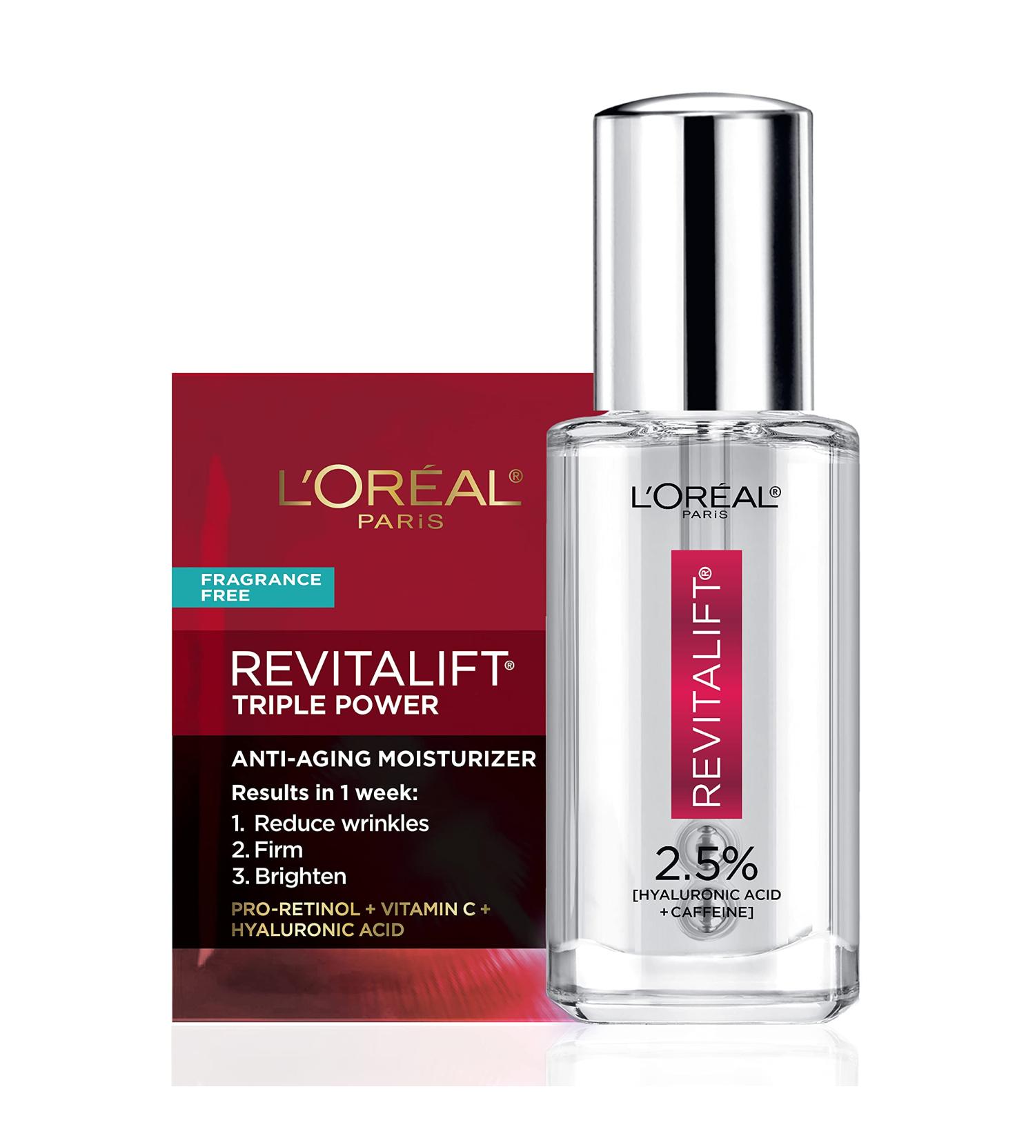 Revitalift Hyaluronic Acid + Caffeine Eye Serum | L'Oreal Paris Anti-Aging Moisturizer Sample - Buy Online on SooperMarket.com