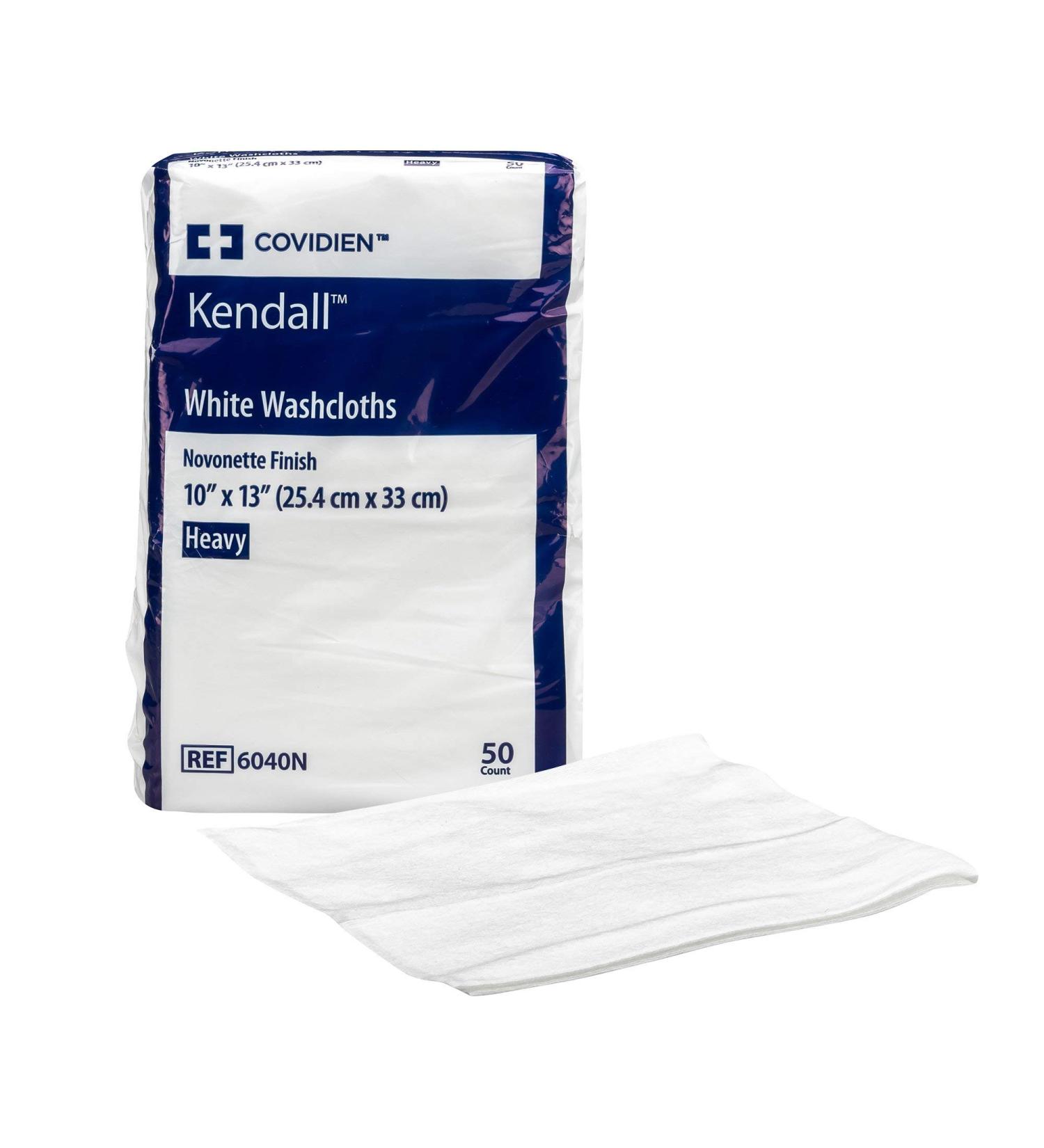 Kendall White Washcloth 10 x 13 (Pack of 50) - Bulk Cotton Towels - Buy Online on SooperMarket.com