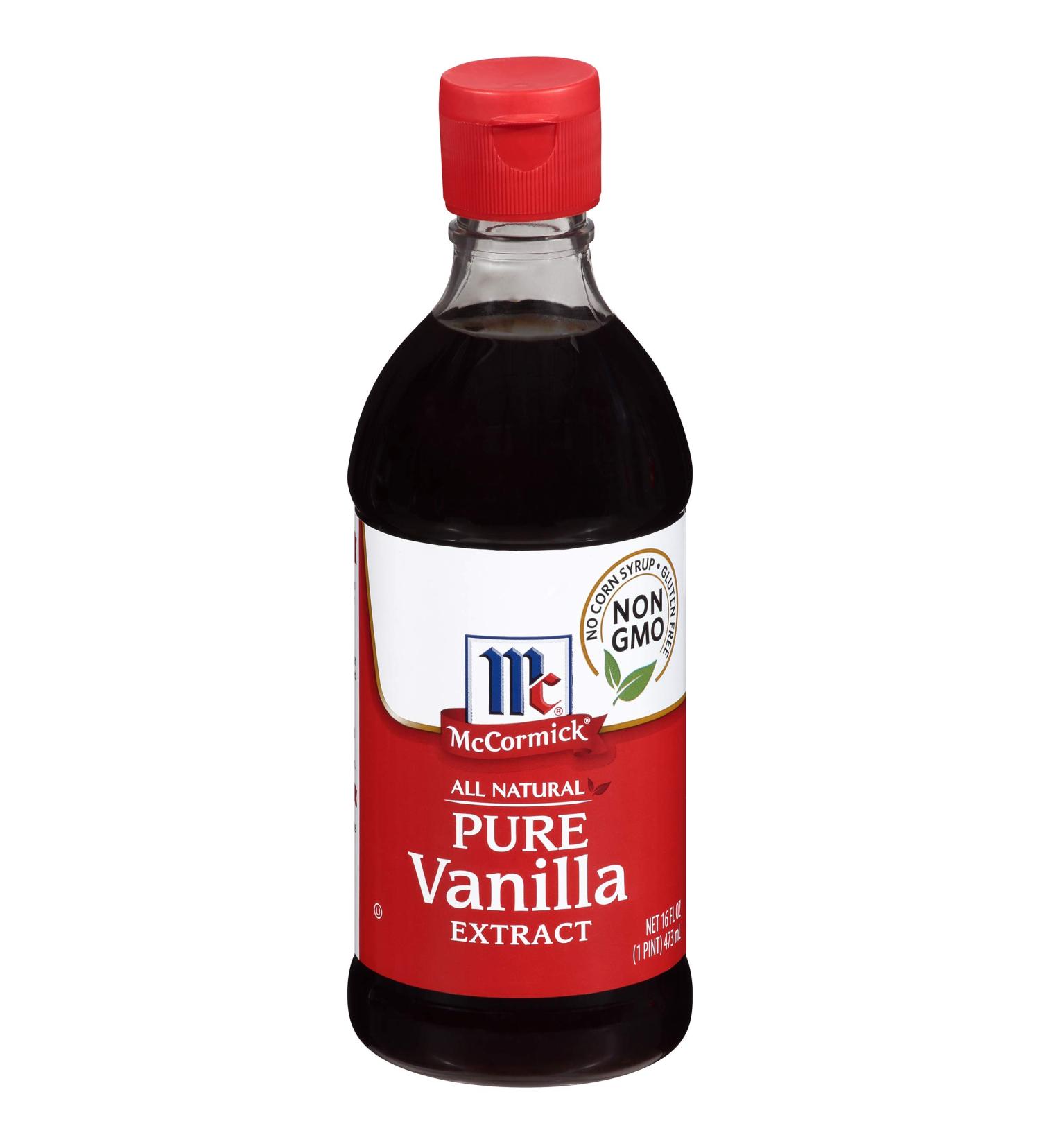 McCormick All Natural Pure Vanilla Extract 16 fl oz - Premium Quality 100% Vanilla Beans - 1 Bottle - Buy Online on SooperMarket.com