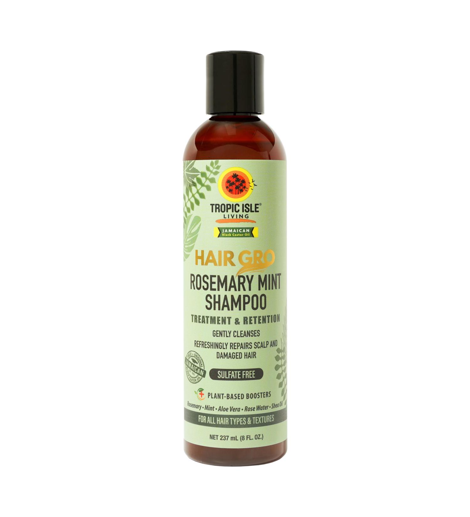 Tropic Isle Living Rosemary Mint Shampoo 8 oz - Nourishing Gentle Cleanser for All Hair Types Cruelty-Free Sulfate-Free - Buy Online on SooperMarket.com