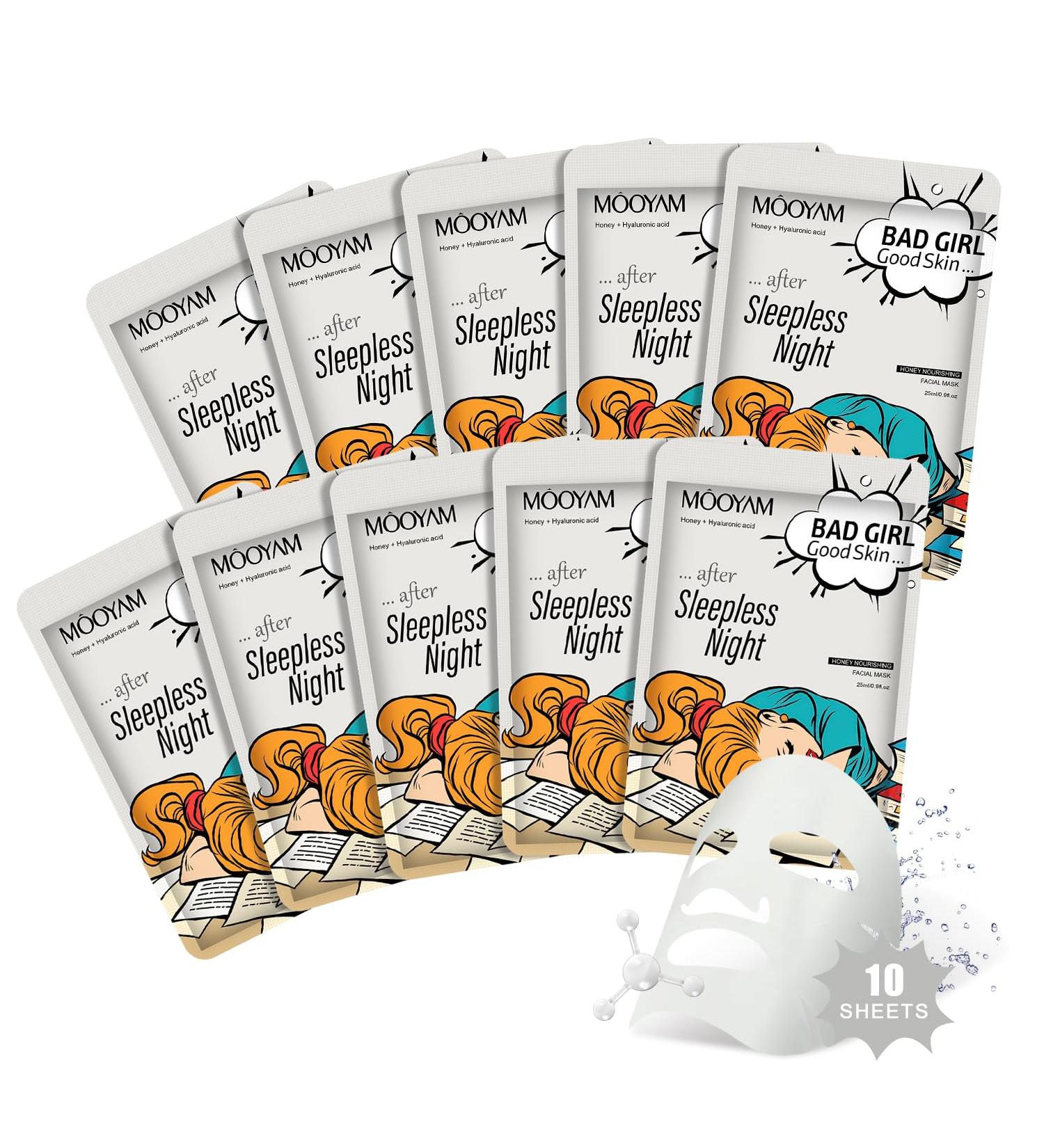 Sheet Mask Nourishing Moisturising Hyaluronic Acid Mask Skincare Korea Cosmetics Mask Ingredients For all skin types (Honey) - Buy Online on SooperMarket.com