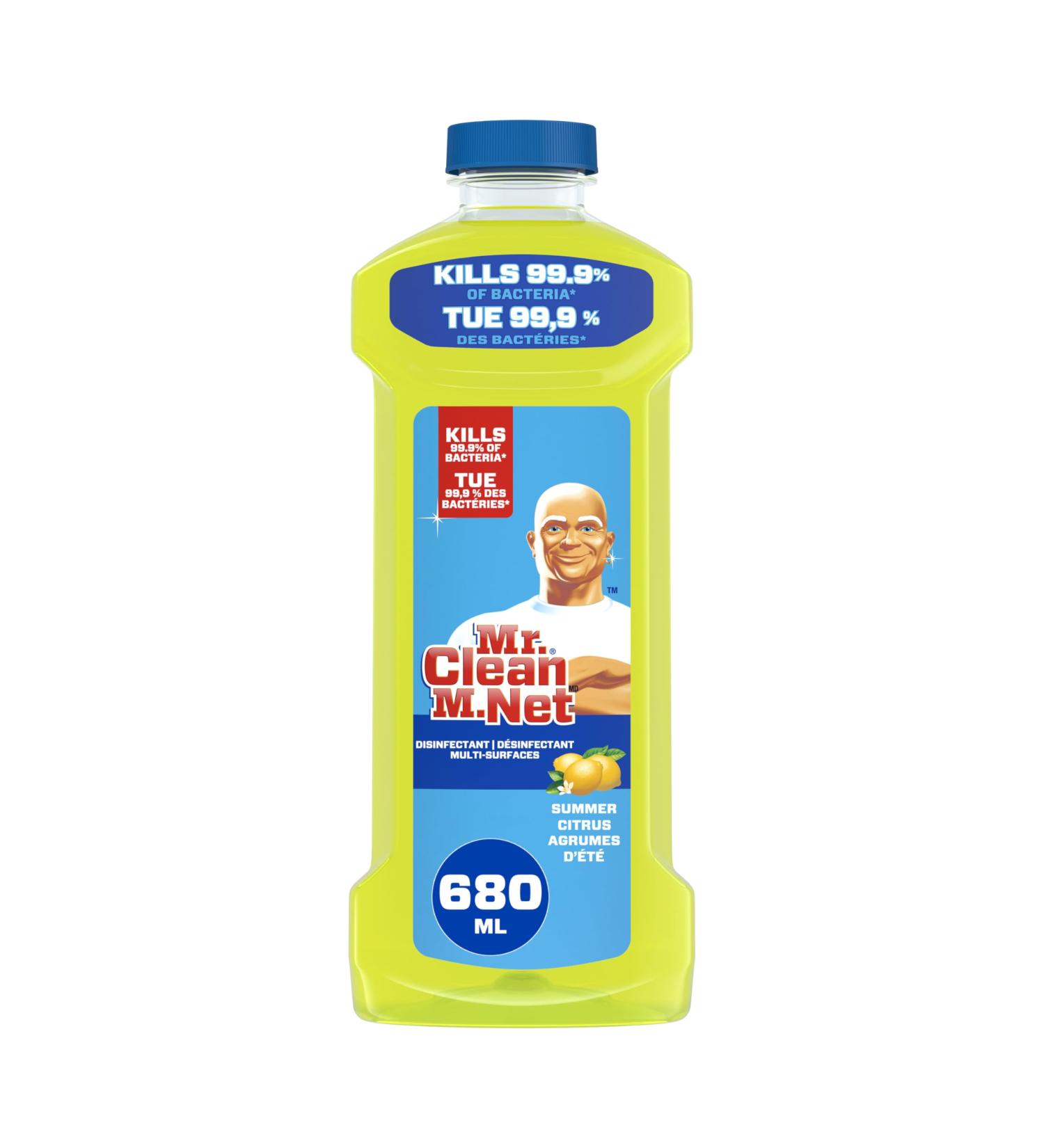 Mr. Clean Antibacterial Multi Surface Cleaner with Summer Citrus Scent Disinfectant All Purpose Cleaner 680 mL - Buy Online on SooperMarket.com