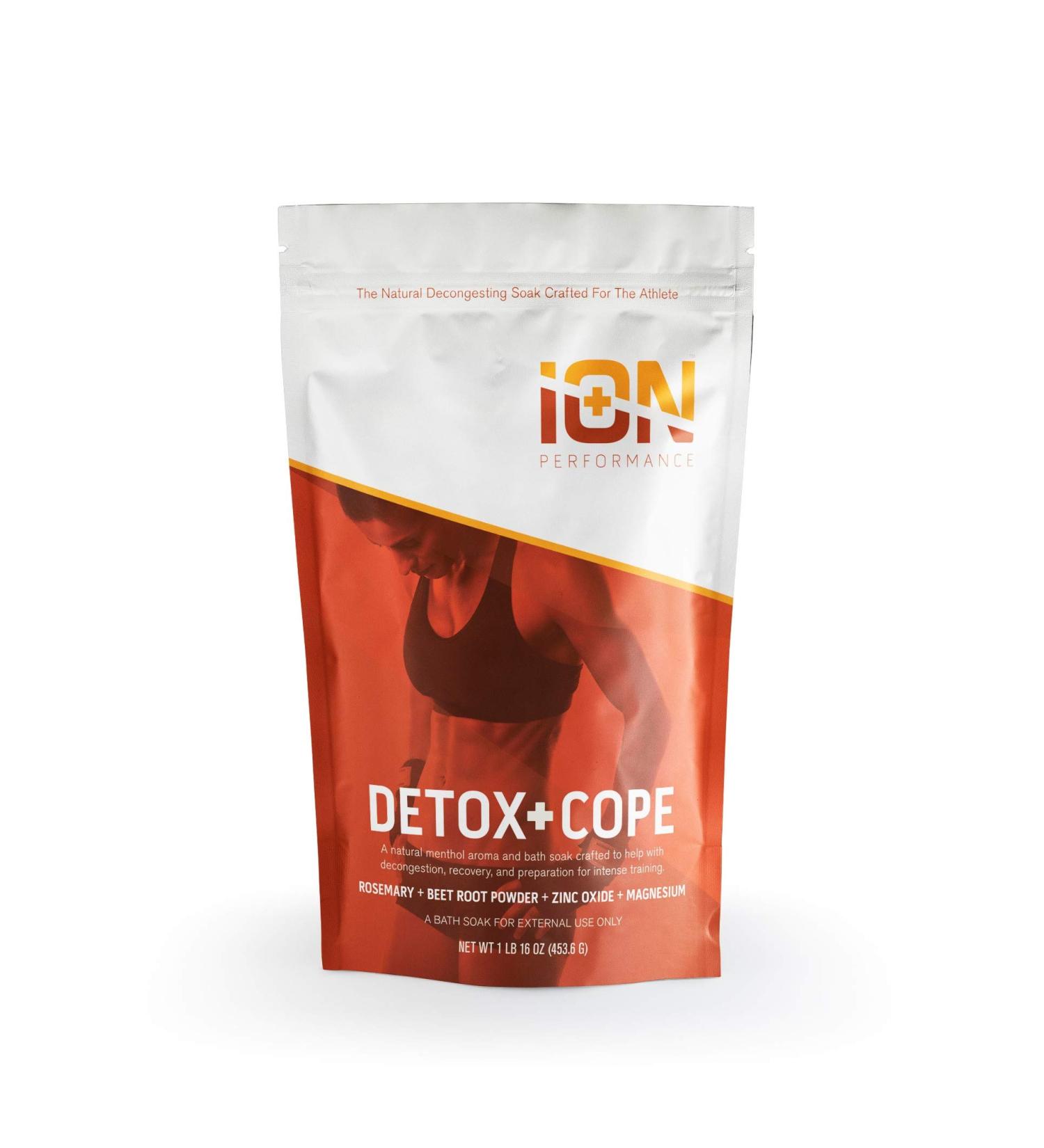 iON Performance Detox + Cope Athlete Bath Muscle Soak 16 Oz | Zinc Magnesium Epsom Salt Coconut Oil | Muscle Recovery & Immune Support - Buy Online on SooperMarket.com