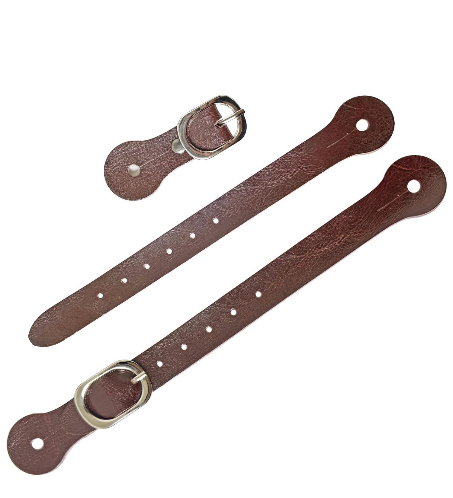 Lunpliran Leather Single Ply Spur Straps Spur Straps Western Man Woman Adjustable Boot Straps for Thigh High Boots
