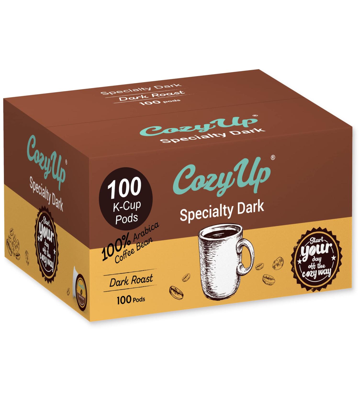 CozyUp Dark Roast Single-Serve Coffee Pods for Keurig K-Cup Brewers - 100 Count - Buy Online on SooperMarket.com