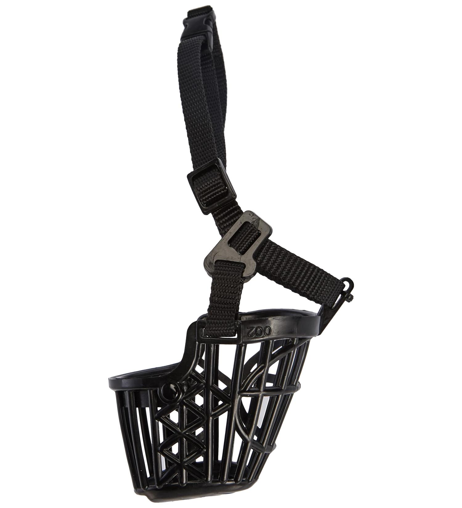 Buy Trixie 17602 Plastic Muzzle for Dogs - Small Black | International Shipping Available - Buy Online on SooperMarket.com