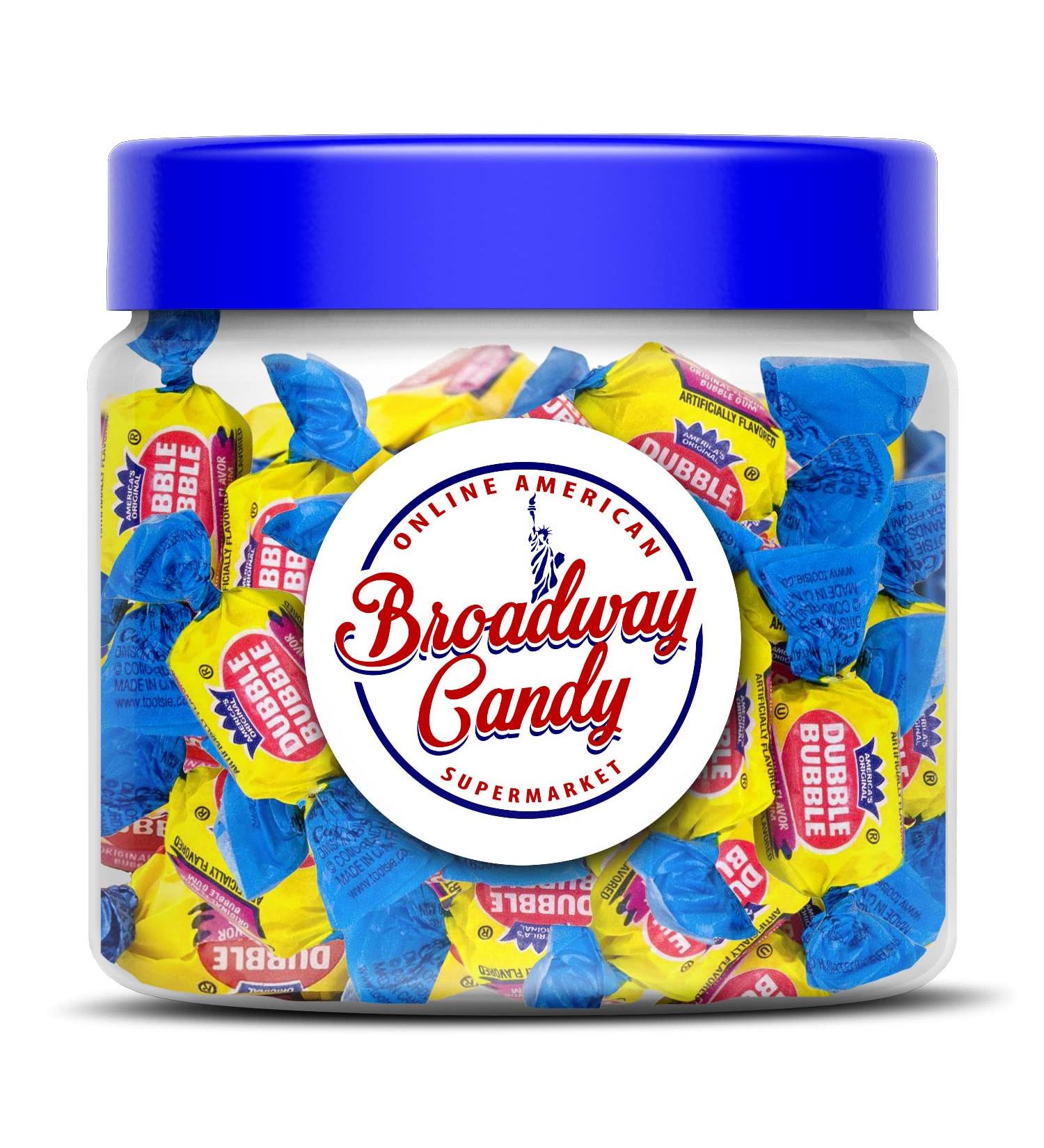 Dubble Bubble Original Flavour Bubble Gum, 350g Jar - Individually Wrapped American Sweets - 50 Pieces - Buy Online on SooperMarket.com