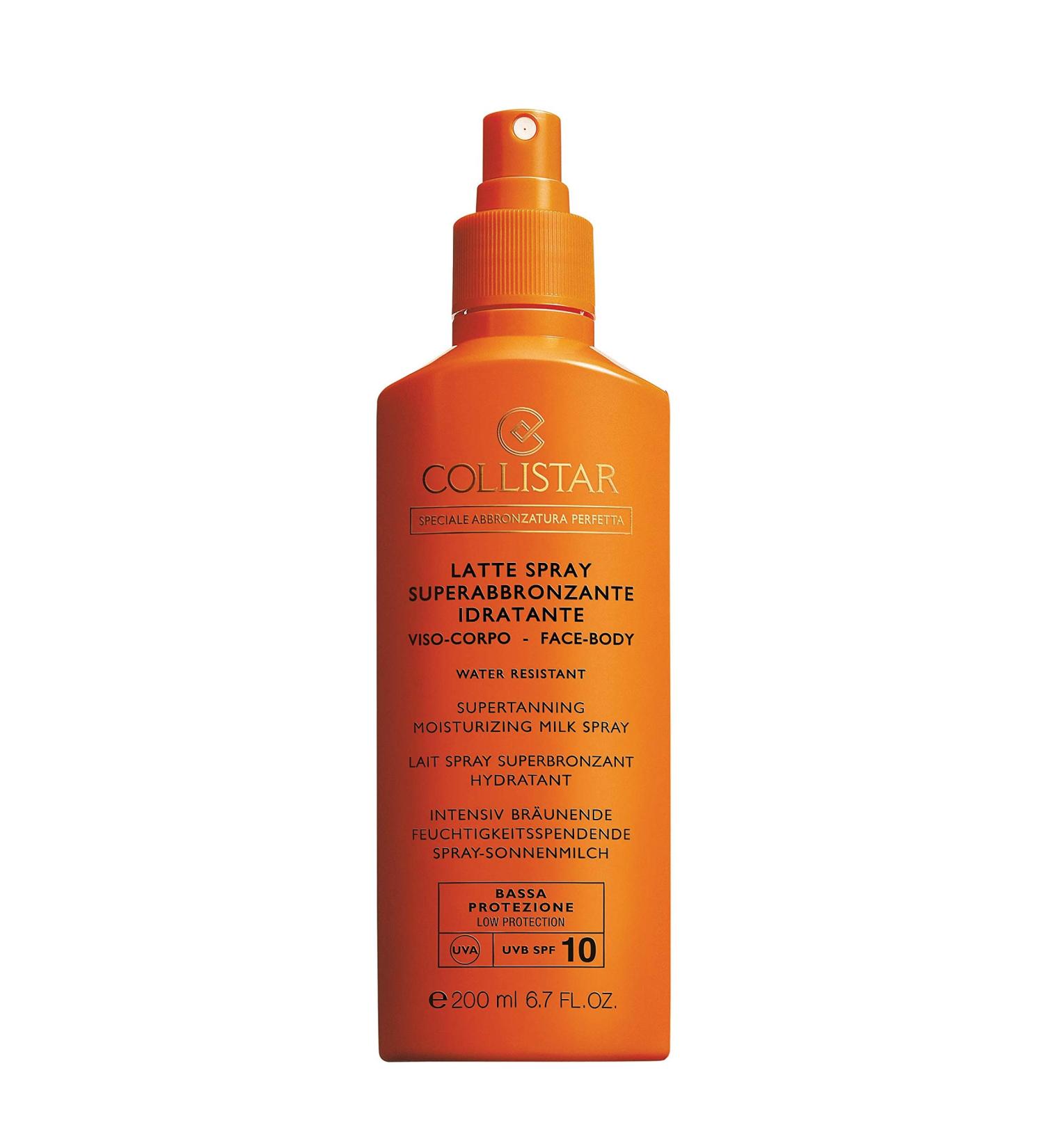 Collistar Super Tanning UVA/UVB SPF10 Moisturising Milk Spray 200 ml - Buy Online on SooperMarket.com