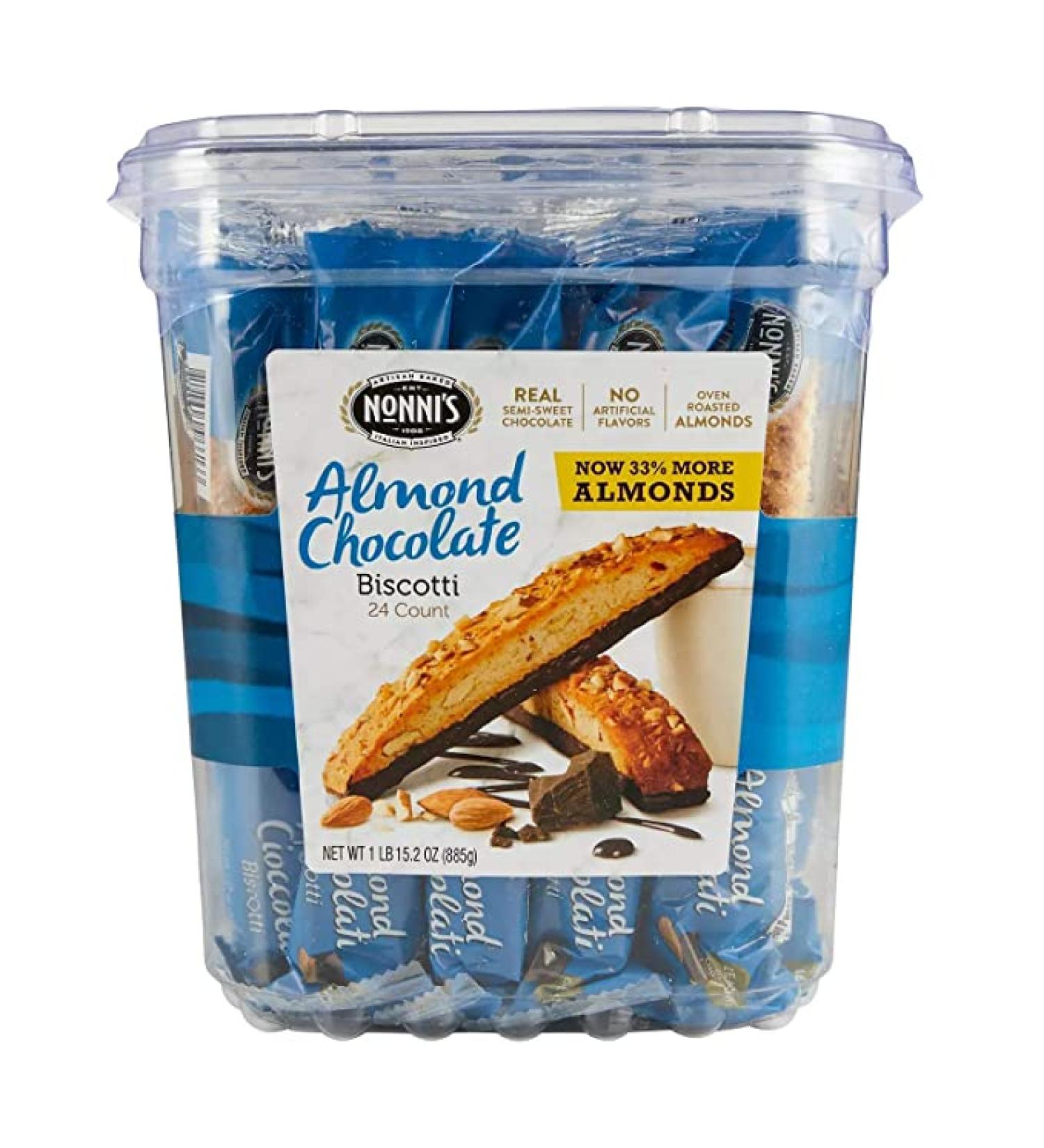 Nonni's Almond Chocolate Biscotti (31.2 Oz. 24 ct.) 31.2 Oz