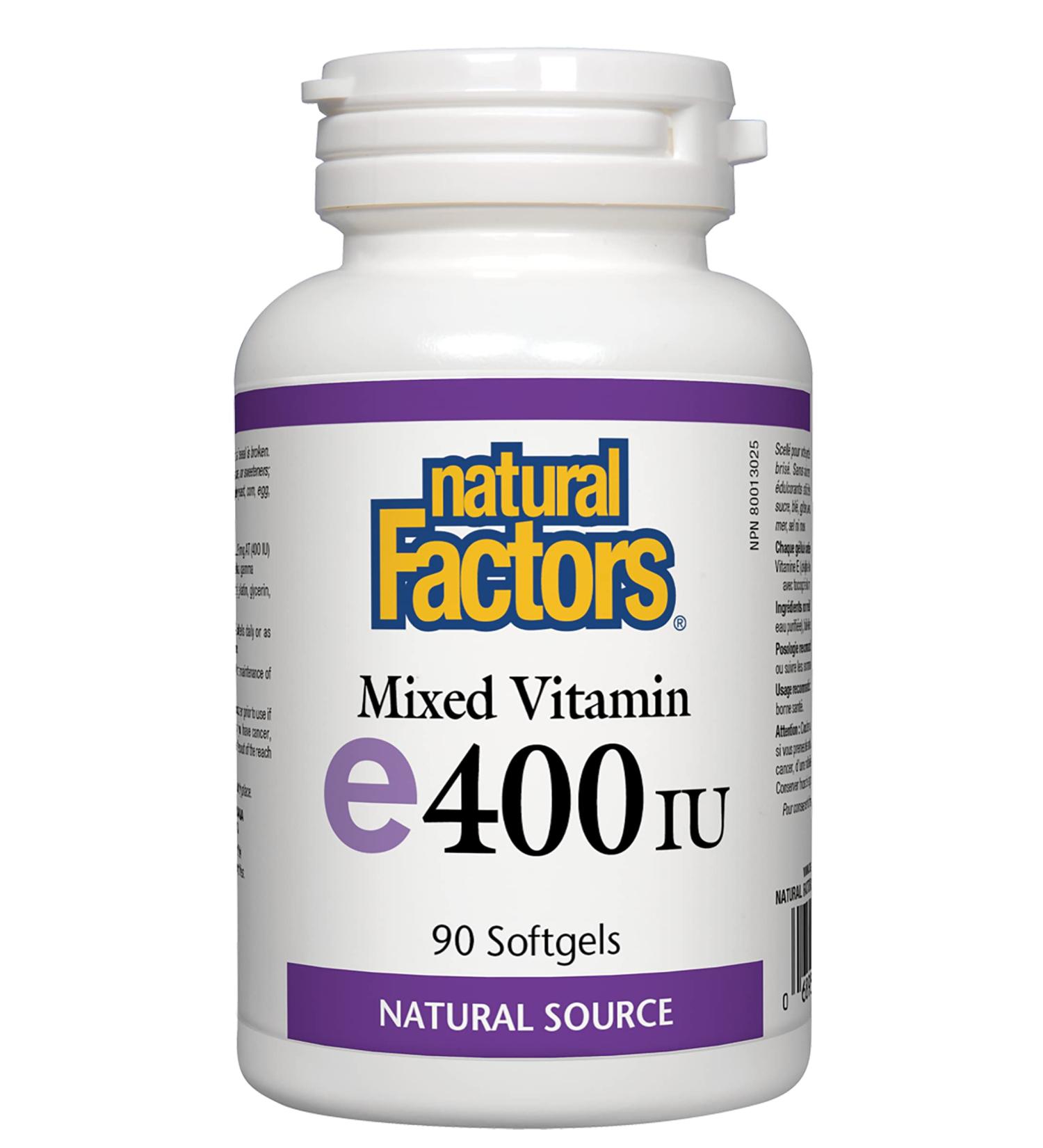 Mixed Vitamin E 400 IU Natural source (90 Softgels)