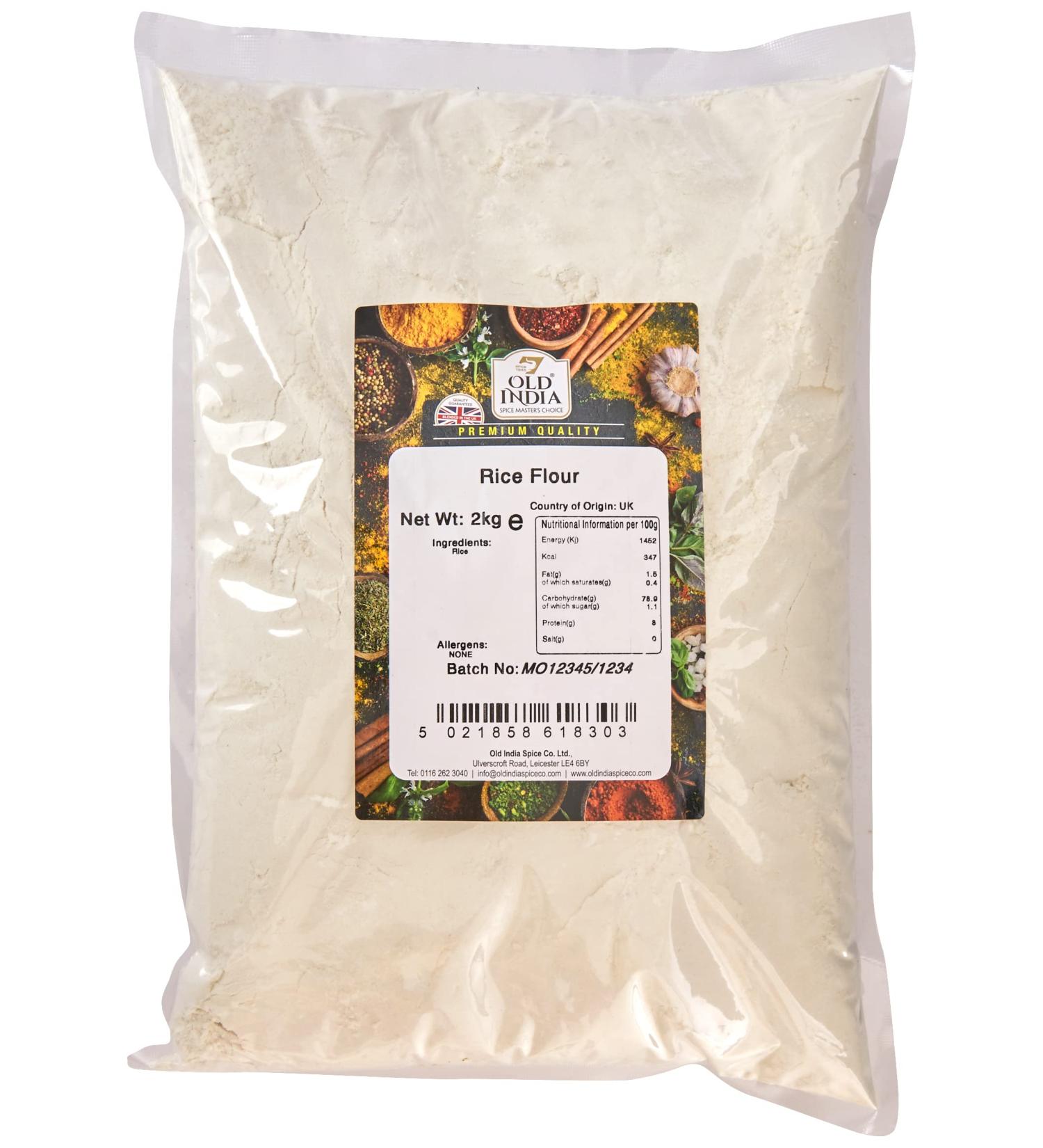 Old India Rice Flour 2kg - Premium Quality Gluten-Free Flour - Buy Online on SooperMarket.com