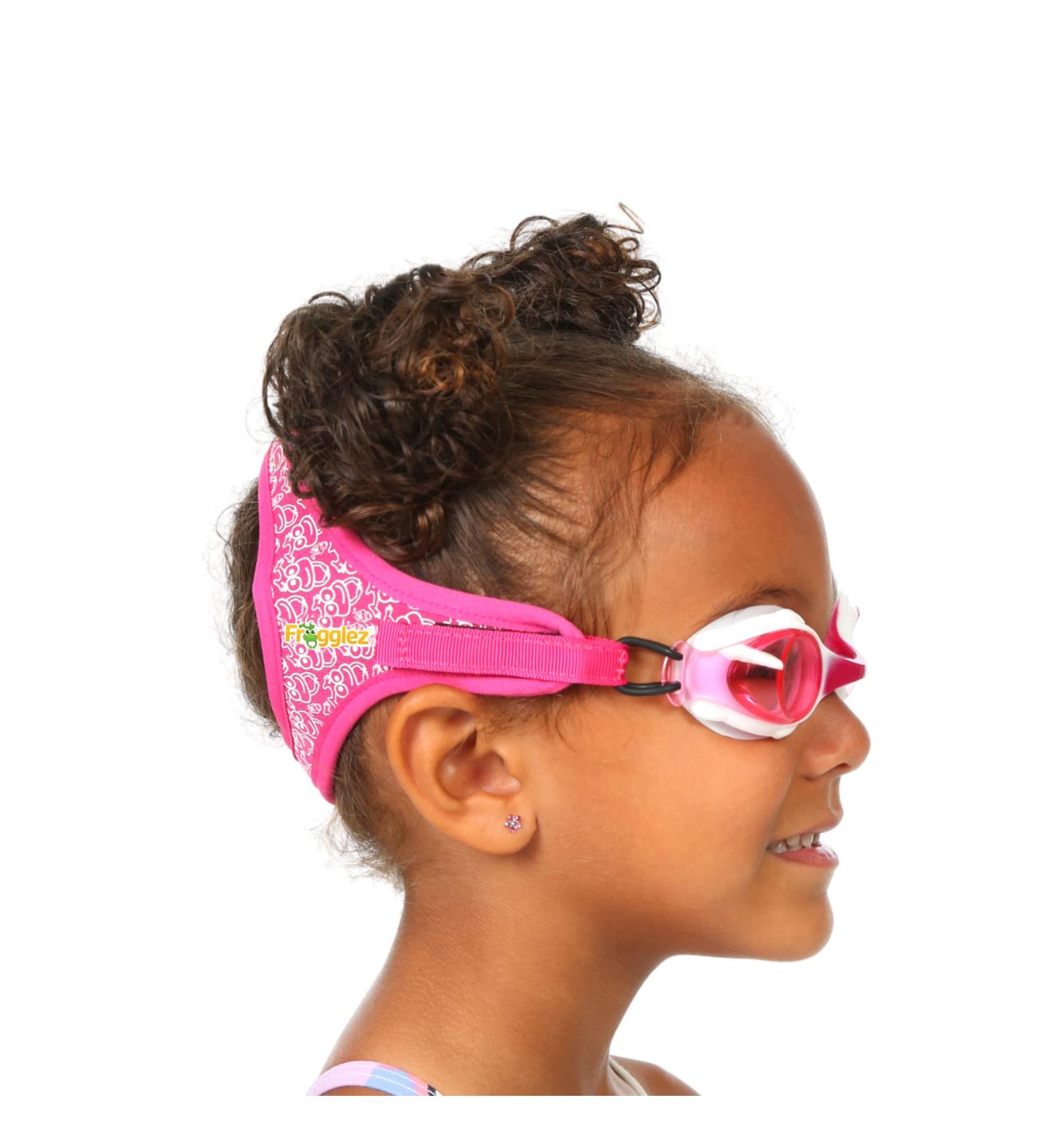 Frogglez Anti-Fog Swimming Goggles for Kids Under 10 | Recommended by Olympic Swimmers | Premium Pain-Free Strap | Pink Frog - Buy Online on SooperMarket.com