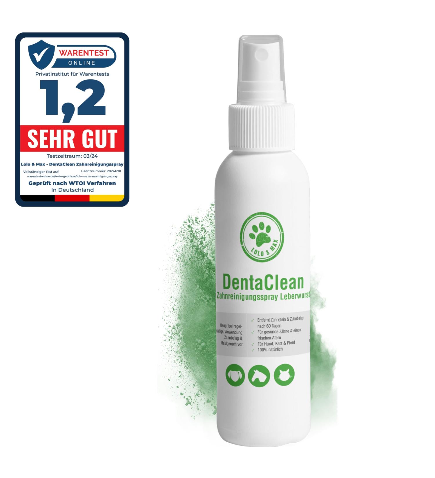 Lolo & Max DentaClean Spray Liverwurst Tooth Cleaning Spray for Pets | Fresh Breath & Dental Care - Buy Online on SooperMarket.com