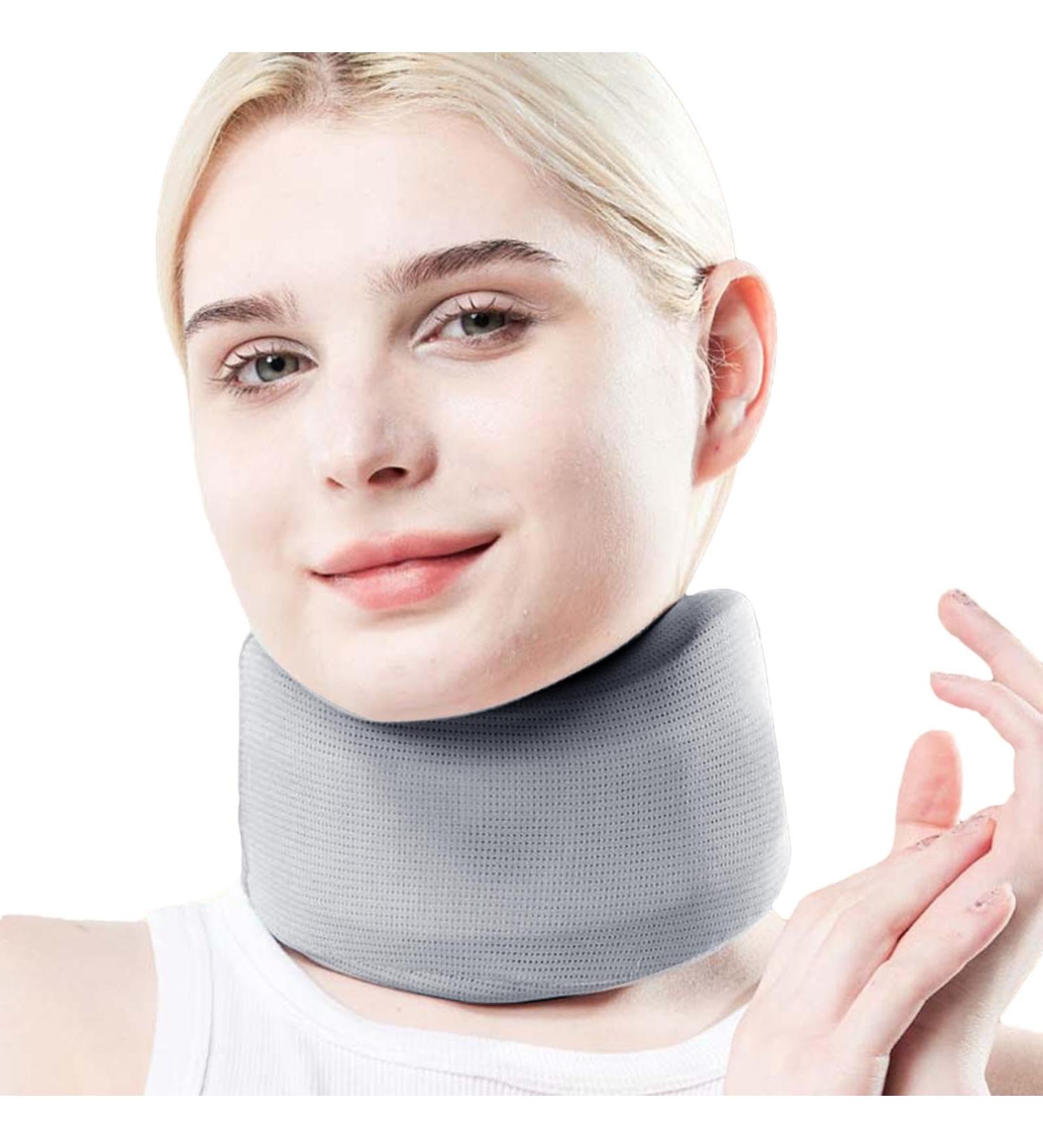 Cervical Neck Brace - Adjustable Foam Soft Wraps | Foam Cervical Collar Relieves Neck and Spine Pressure for Women & Men Keeps Vertebrae Stable - Buy Online on SooperMarket.com