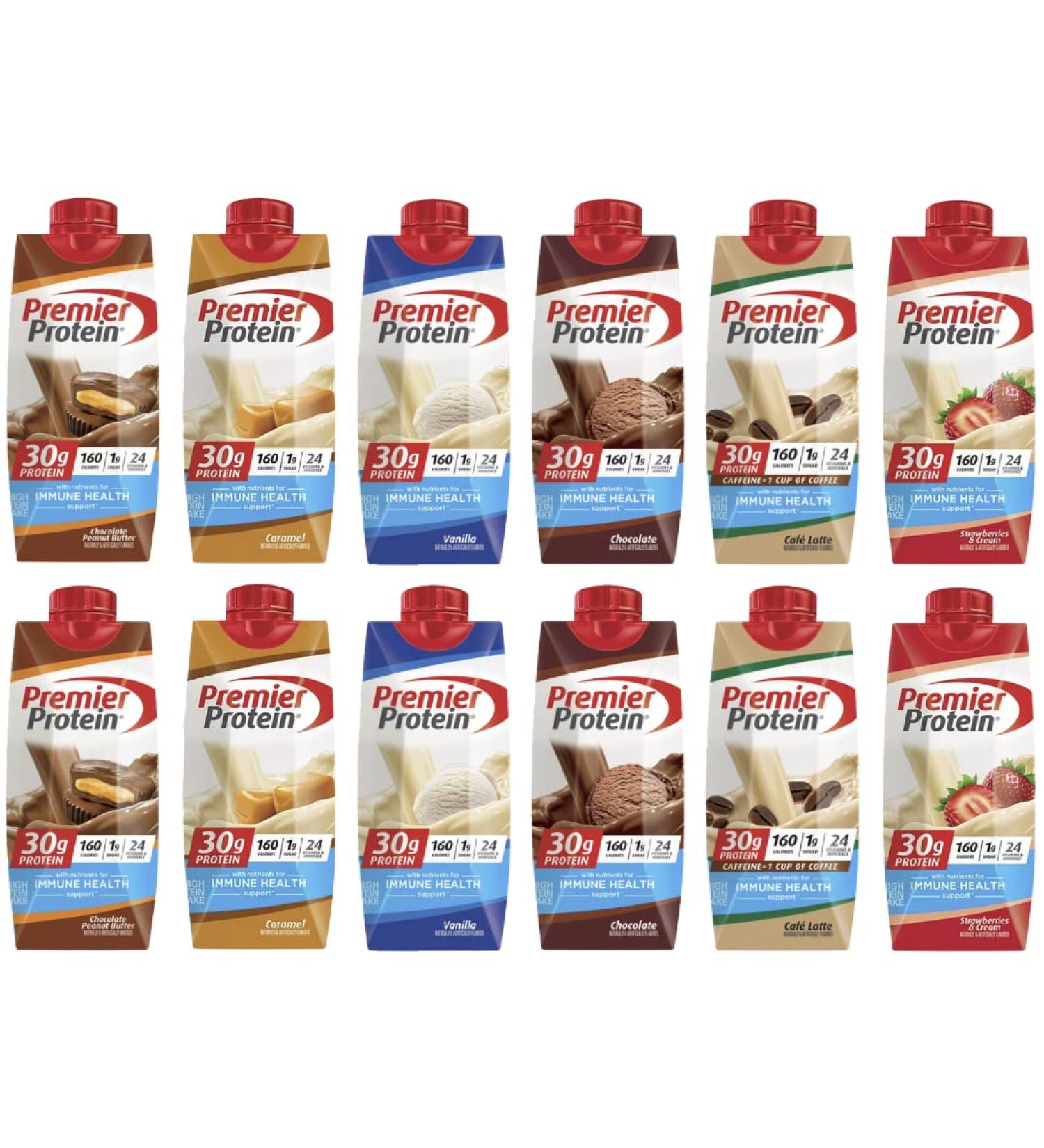 High Protein Shake Variety Pack - 6 Flavors - 11 Fl Oz (Pack of 12) - Buy Online on SooperMarket.com