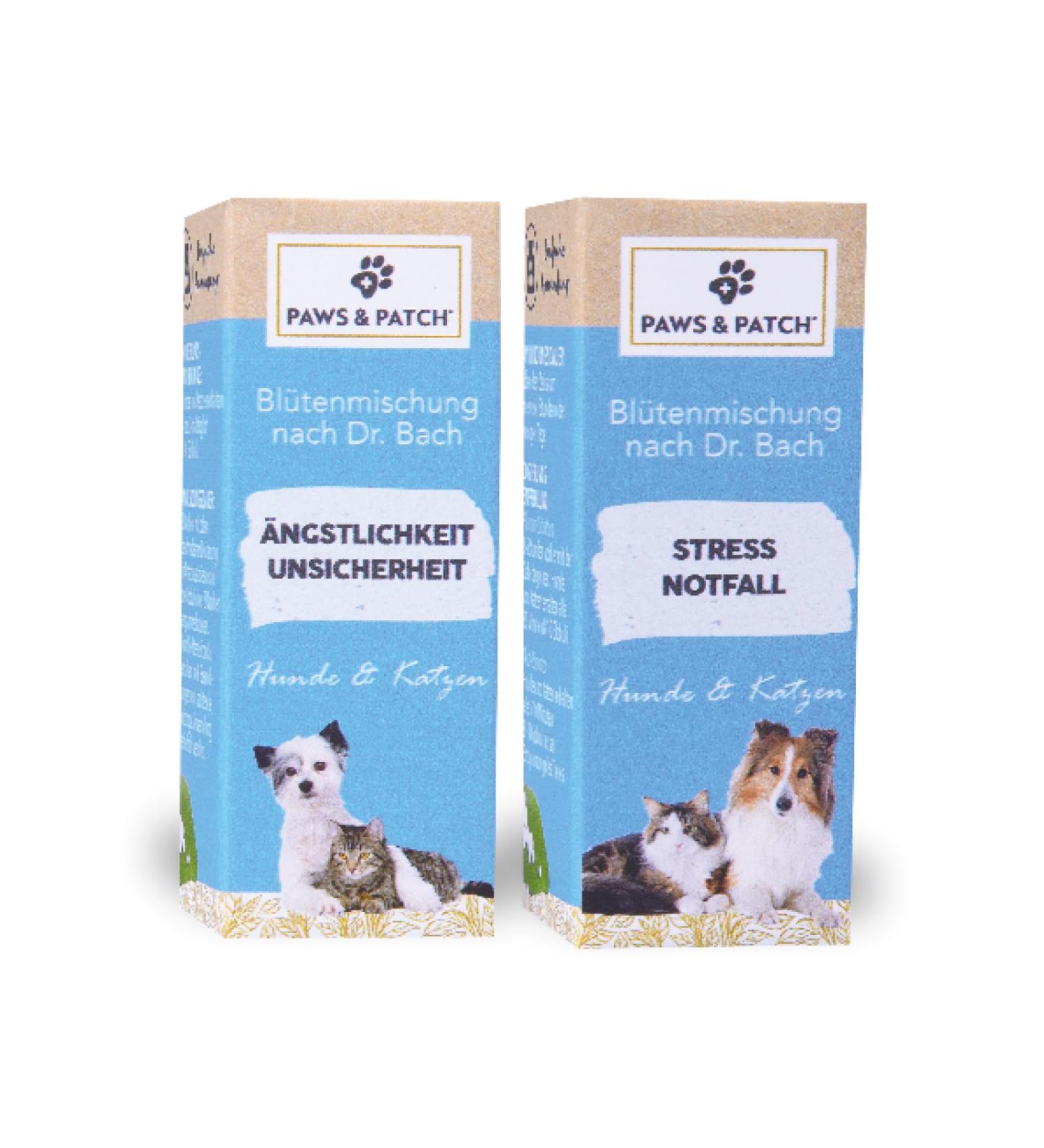 Paws & Patch Set: Dr. Bach Flower Mix for Stress & Anxiety in Dogs & Cats - 10g | Natural Relief for Fear & Stressful Situations - Buy Online on SooperMarket.com