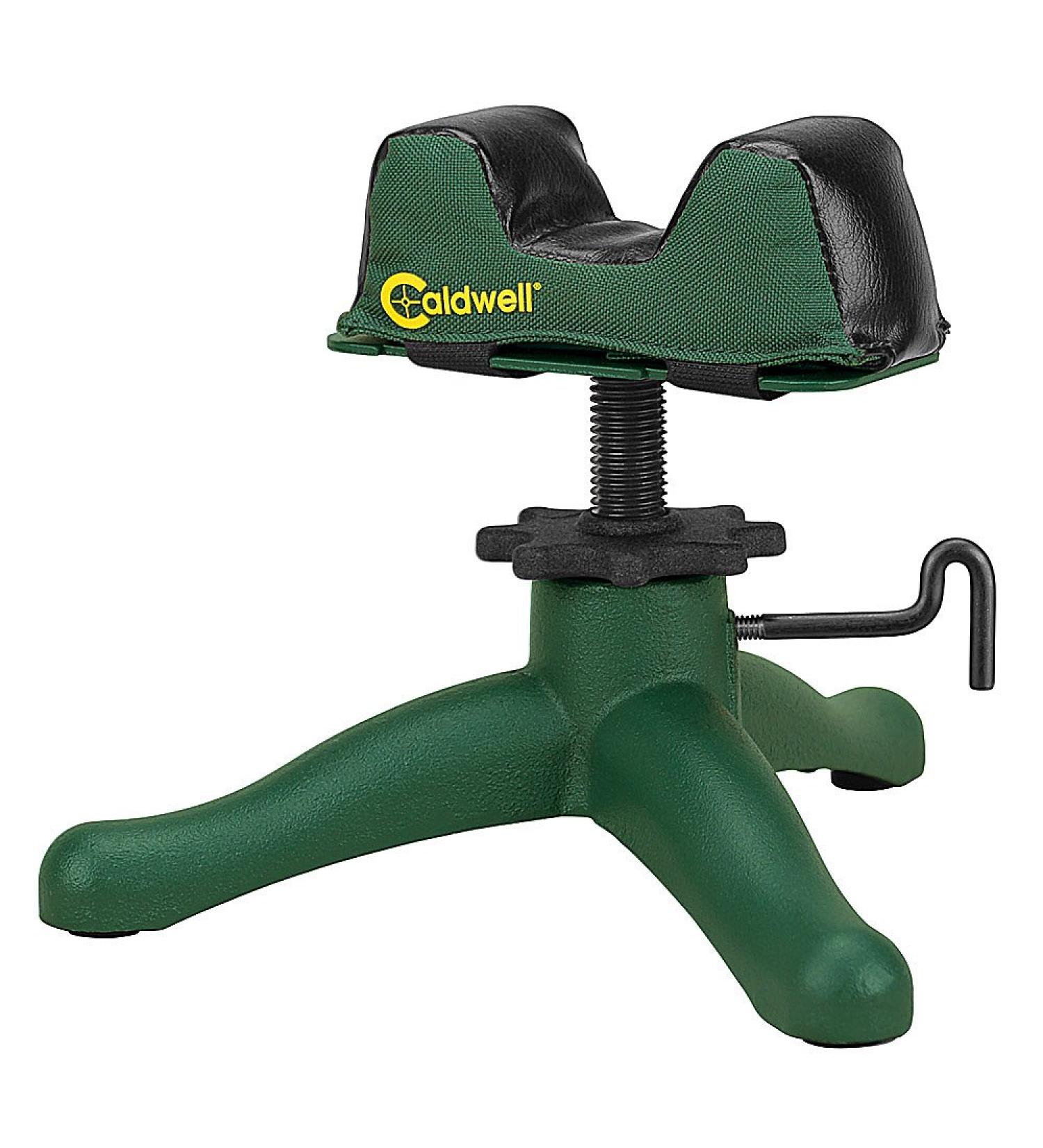 Caldwell The Rock Jr Adjustable Rifle Shooting Rest - Ambidextrous Design for Outdoor Range | Green/Black - Buy Online on SooperMarket.com