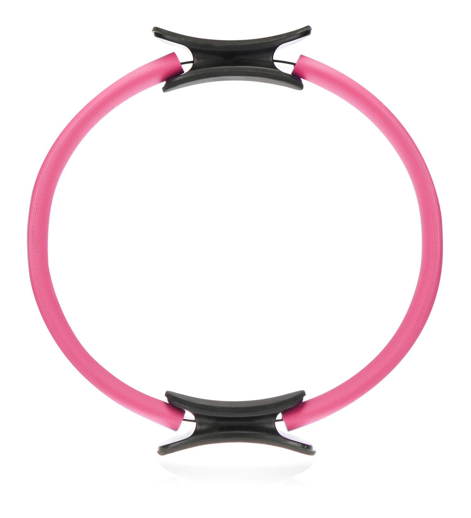 com-four Pilates Ring - Black/Pink Resistance Ring for Yoga & Pilates Training | Fitness Equipment for Thighs & Arms - Buy Now! - Buy Online on SooperMarket.com