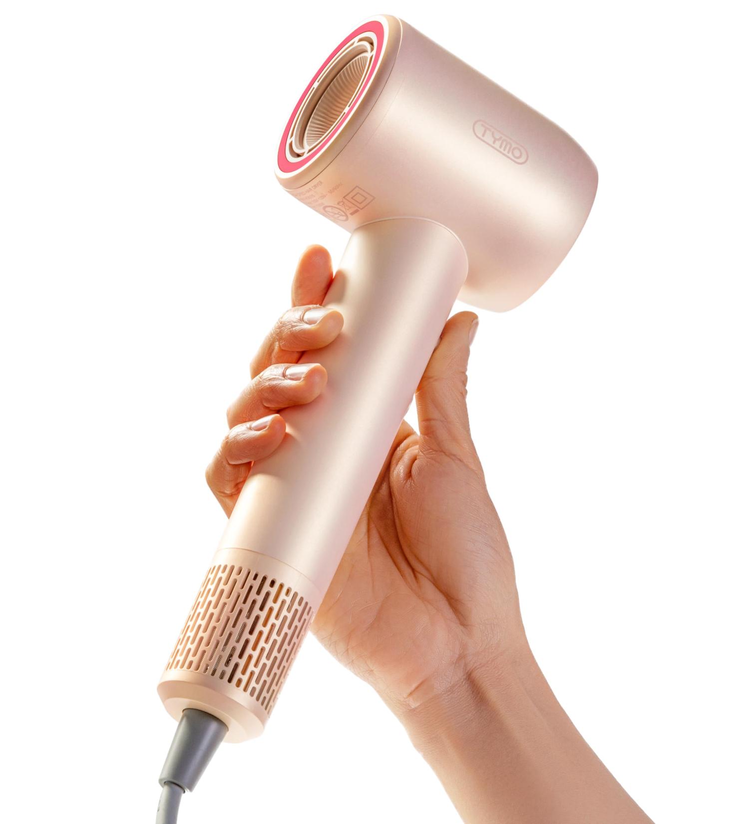TYMO Ionic Hair Dryer - Fast Drying Low Noise Lightweight Professional Blow Dryer with 300M Negative Ions Perfect for Women - Gold Blush - Buy Online on SooperMarket.com
