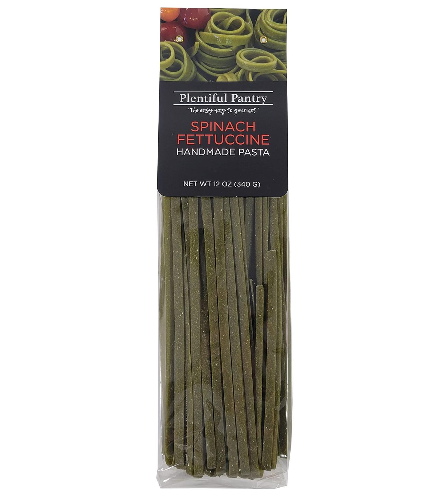 Handmade Spinach Fettuccine Pasta 12oz - Quick Cooking 1-Pack - Buy Online on SooperMarket.com