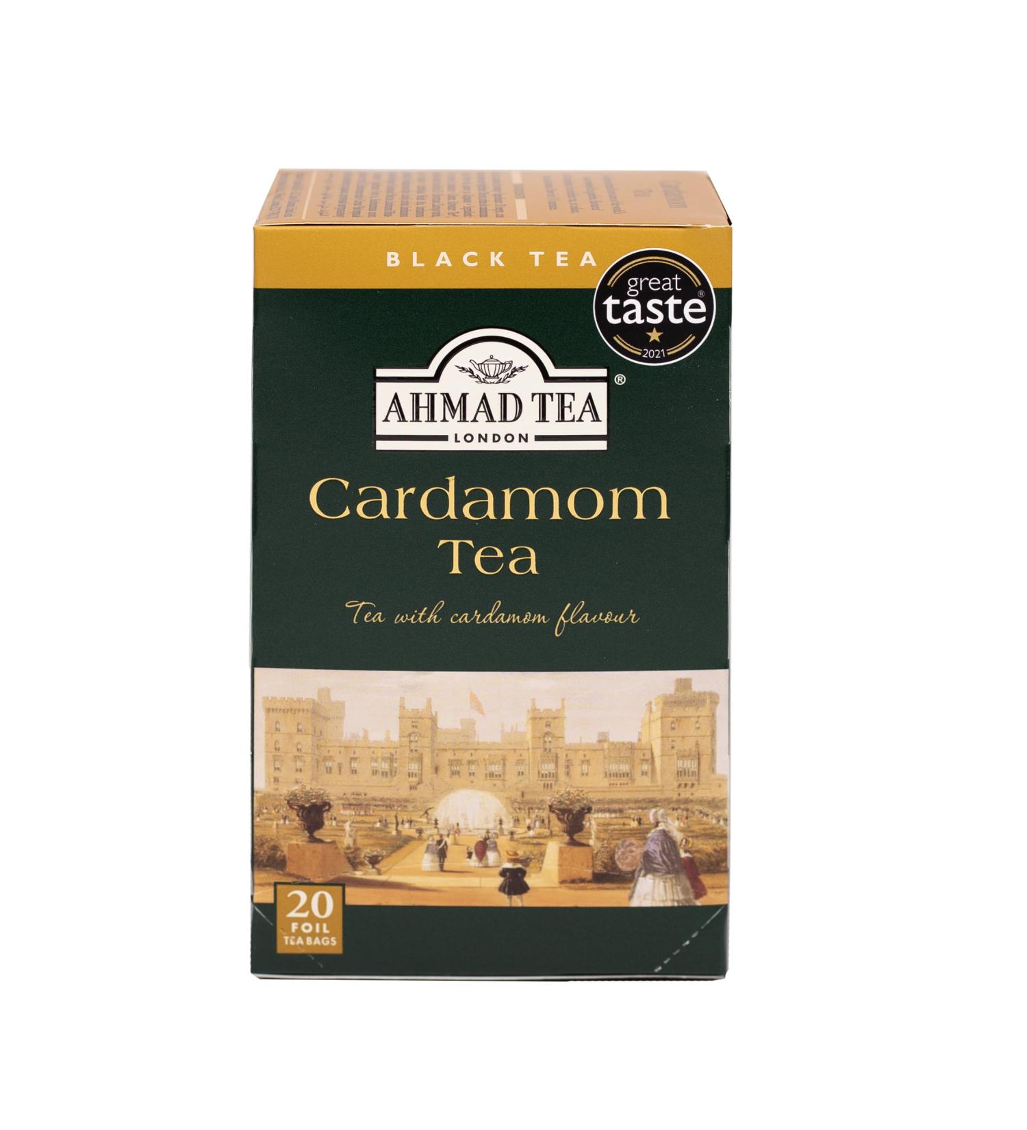 Ahmad Tea Cardamom Tea | Black Tea - 20 Teabag Sachets