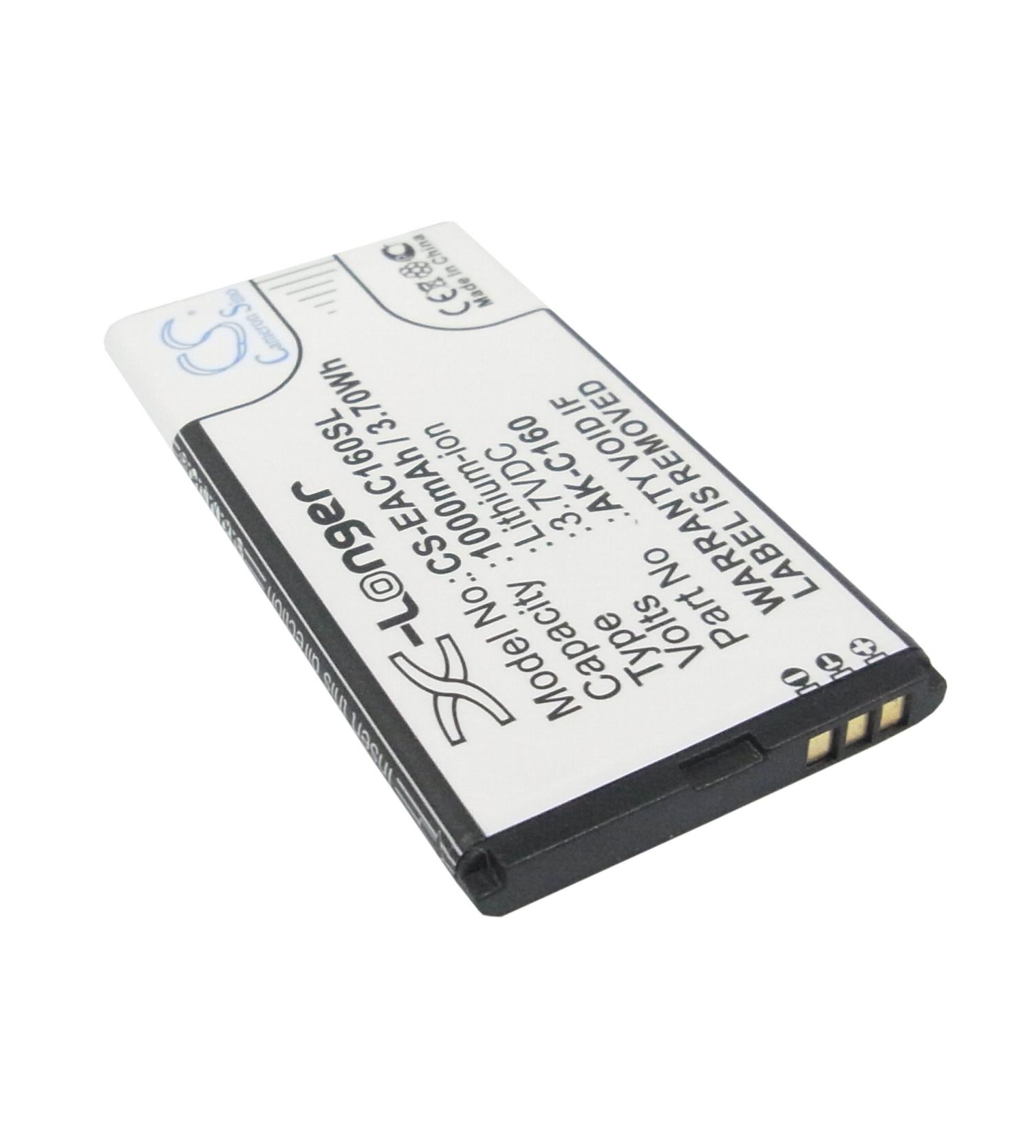 Buy Replacement Battery for Emporia C160 - 1000mAh/3.7V Compatible with C160_001_RD & AK-C160 Fast International Shipping - Buy Online on SooperMarket.com