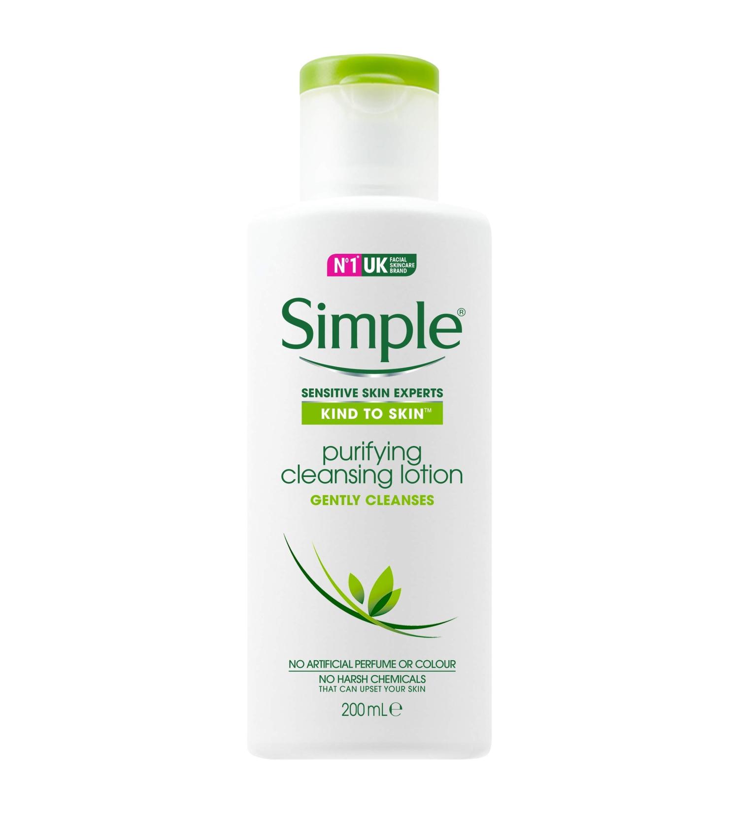 Simple Kind to Skin Cleansing Lotion 200ml - Gentle Face Cleanser - Pack of 1 - Buy Online on SooperMarket.com