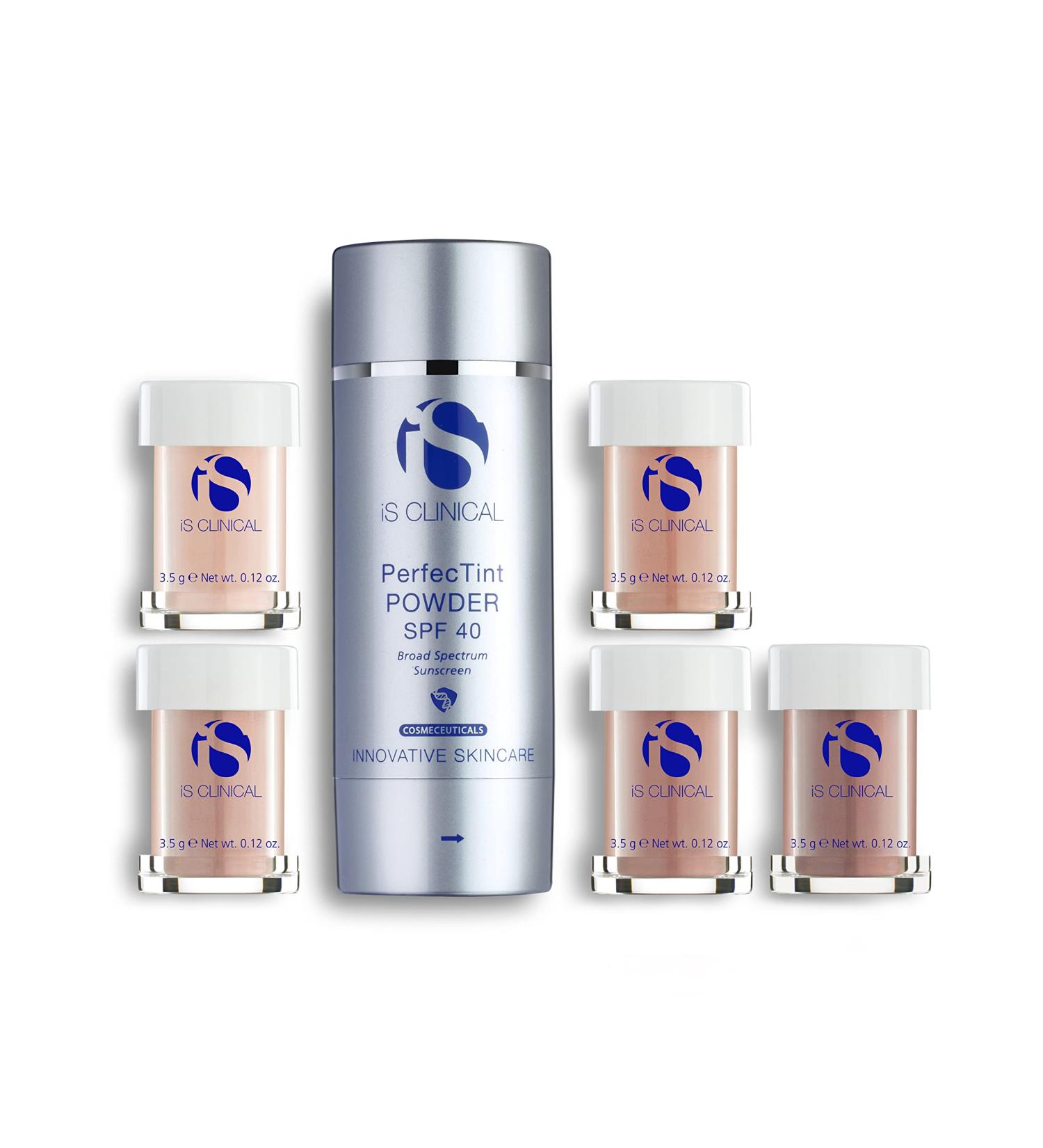 iS CLINICAL PerfecTint Powder SPF 40 Ivory - Tinted Loose Face Powder with SPF for Flawless Makeup Finish - Buy Online on SooperMarket.com