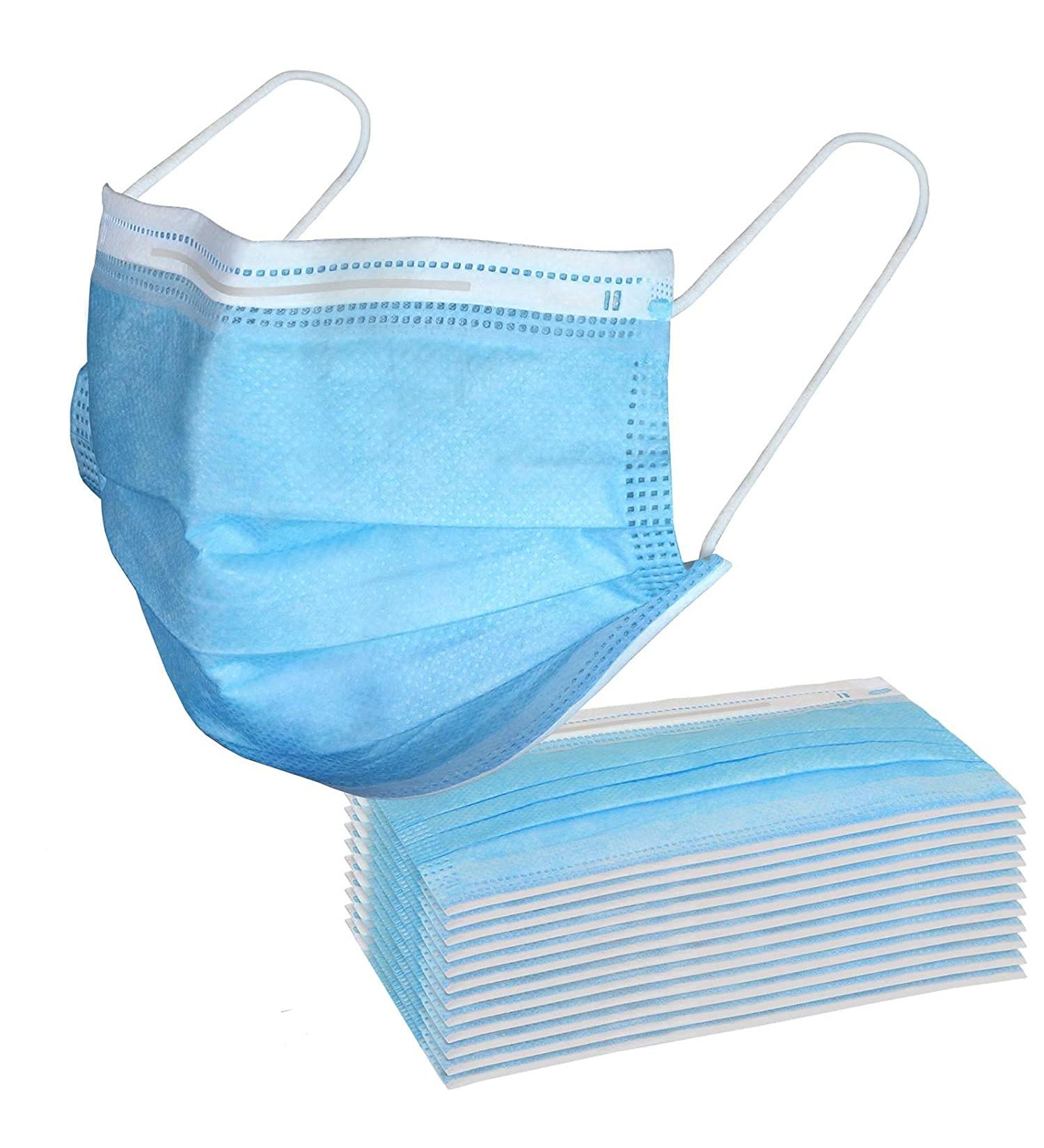 Symtex 100 Pack Disposable 3-Layer Surgical Masks - Medically Approved Mouth & Nose Protection for International Shipping - Buy Online on SooperMarket.com