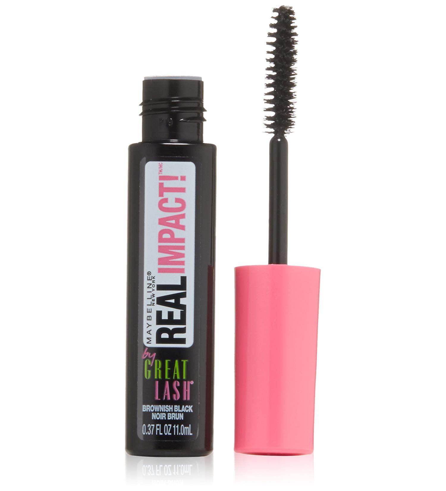 Maybelline New York Great Lash Real Impact Washable Mascara, Brownish Black, 0.37 fl oz - Buy Online on SooperMarket.com