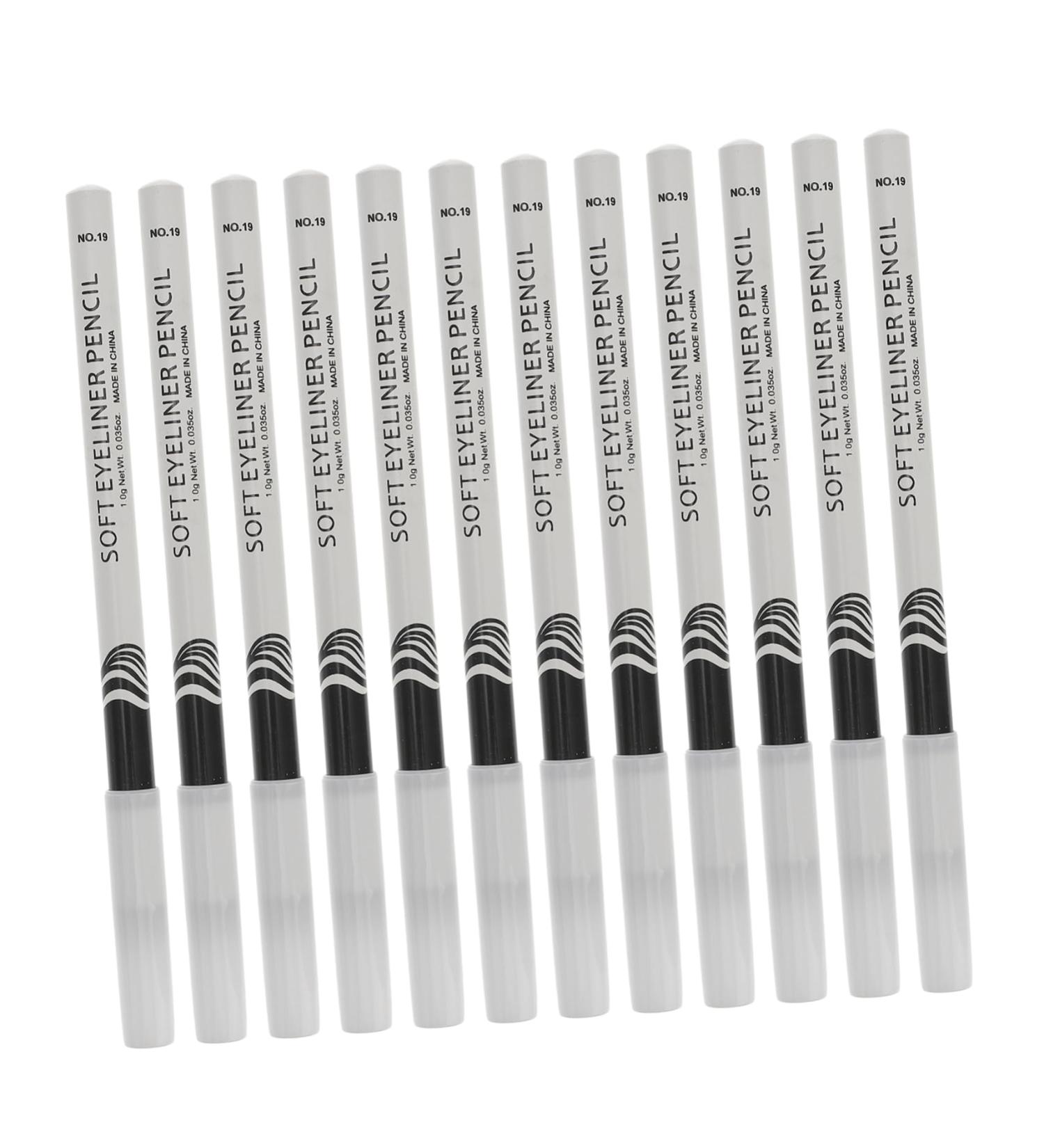 HAPINARY 12pcs Lying Silkworm Eyeliner White Eyeliner Eyebrow Pen Glitter Highlighter Pens Eye Cosmetics Wood - Buy Online on SooperMarket.com