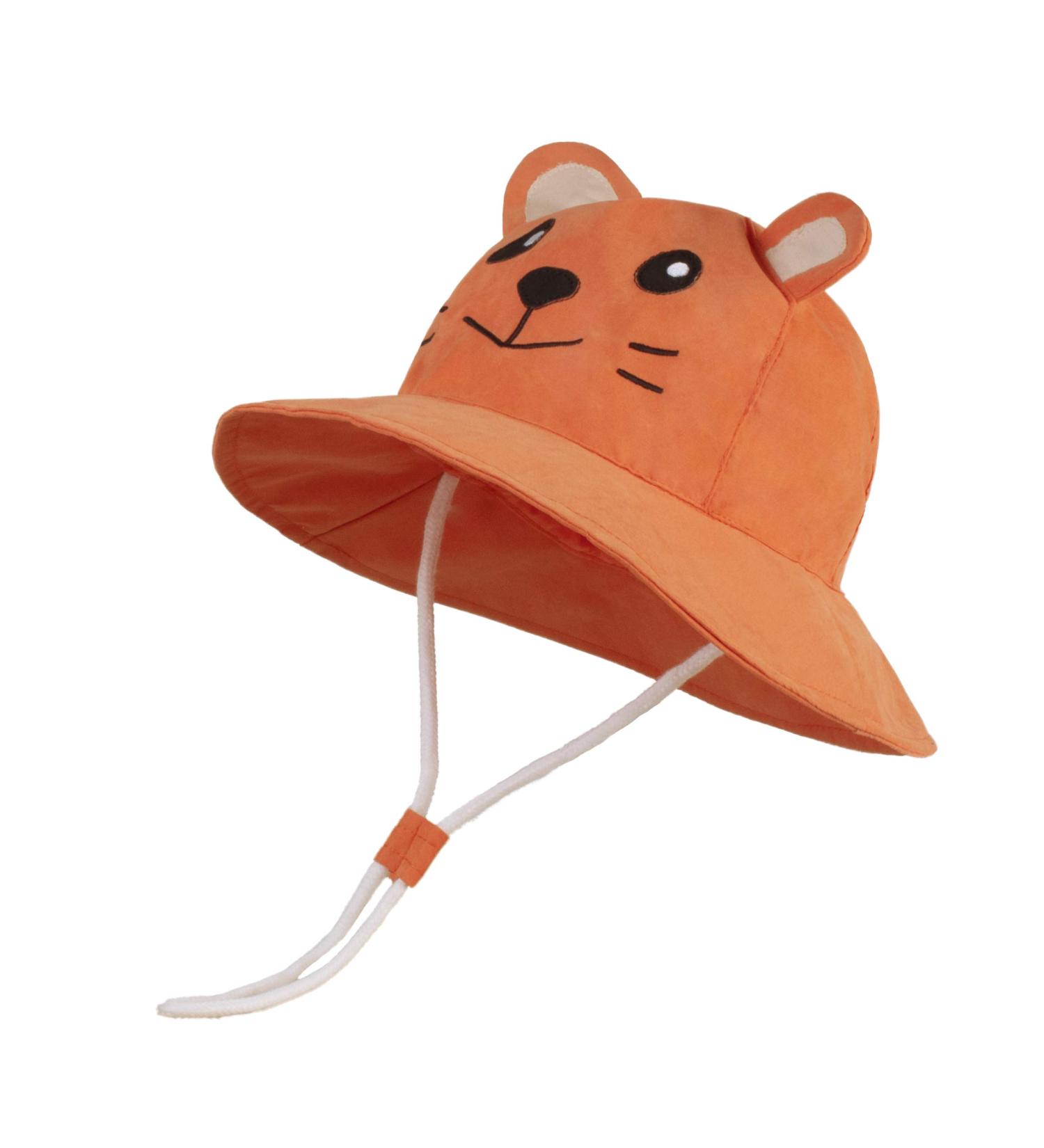 LANGZHEN Sun Protection Beach Hat for Baby Girls - Orange Tiger, 6-12 Months - Buy Online on SooperMarket.com