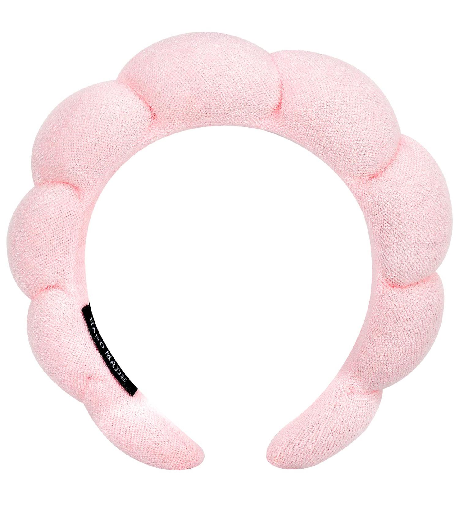 Zkptops Spa Headband for Women - Padded Soft Hairband for Makeup, Skincare & Washing Face - Non Slip Hair Accessory - Pink - Buy Online on SooperMarket.com