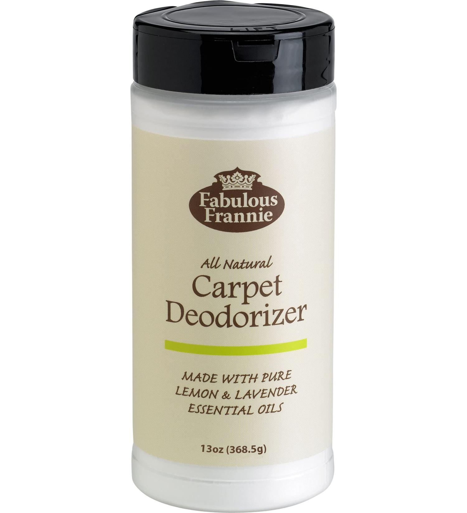 Fabulous Frannie All Natural Ingredients No Synthetics Clean & Fresh Carpet Deodorizer made with Pure Essential Oils Lemon & Lavender 13oz