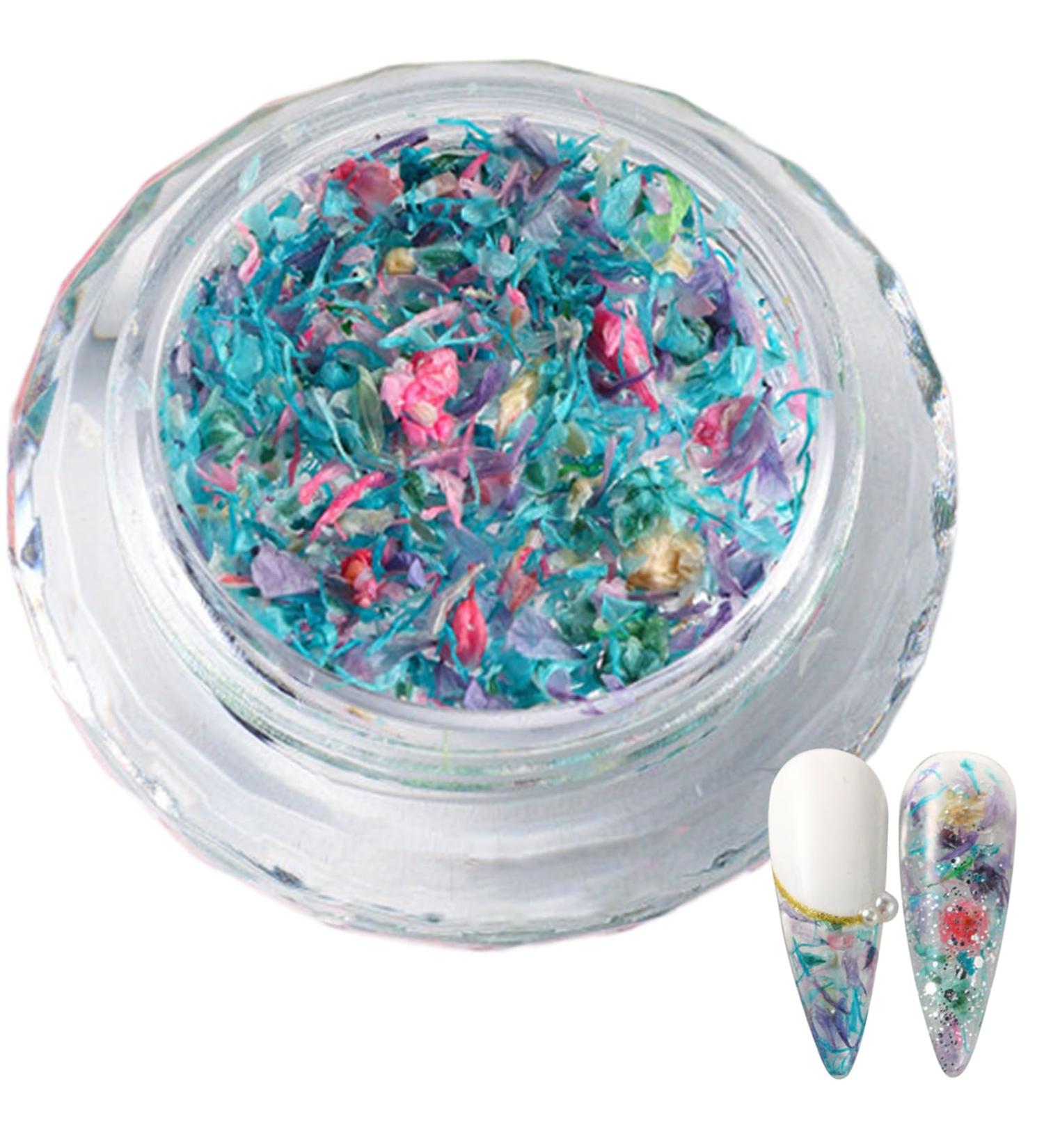 1Box 3D Dried Flower Nails Art Nail Accessories Elegant Nails Art Adornments Decoration Perfect For Nail Decoration Mixed Flowers For Nails Art S053B - Buy Online on SooperMarket.com