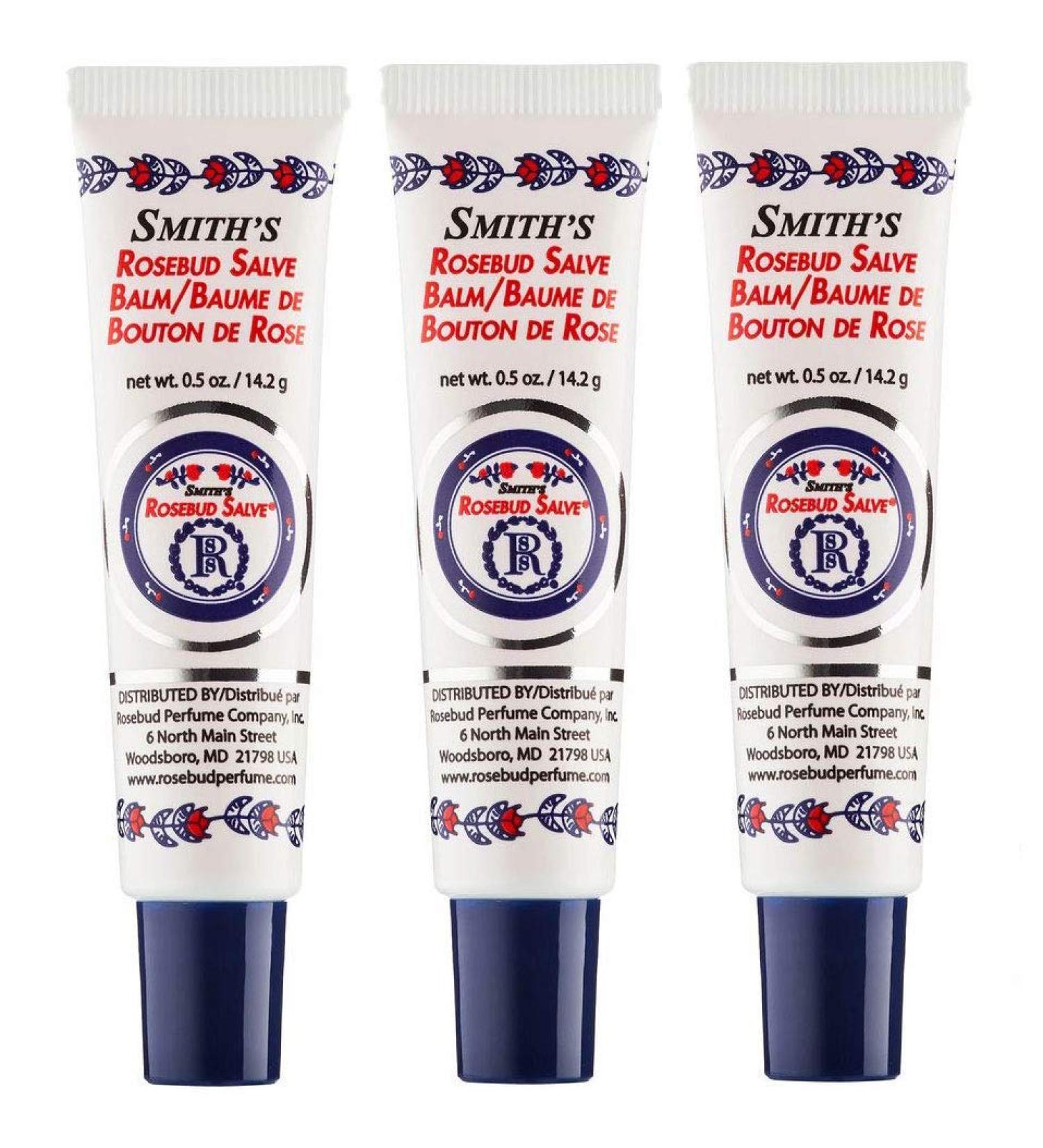 Rosebud Salve Tube 3-Pack - Moisturizing Lip Balm for Dry Skin - 0.5 oz Tubes (Pack of 3) - Buy Online on SooperMarket.com