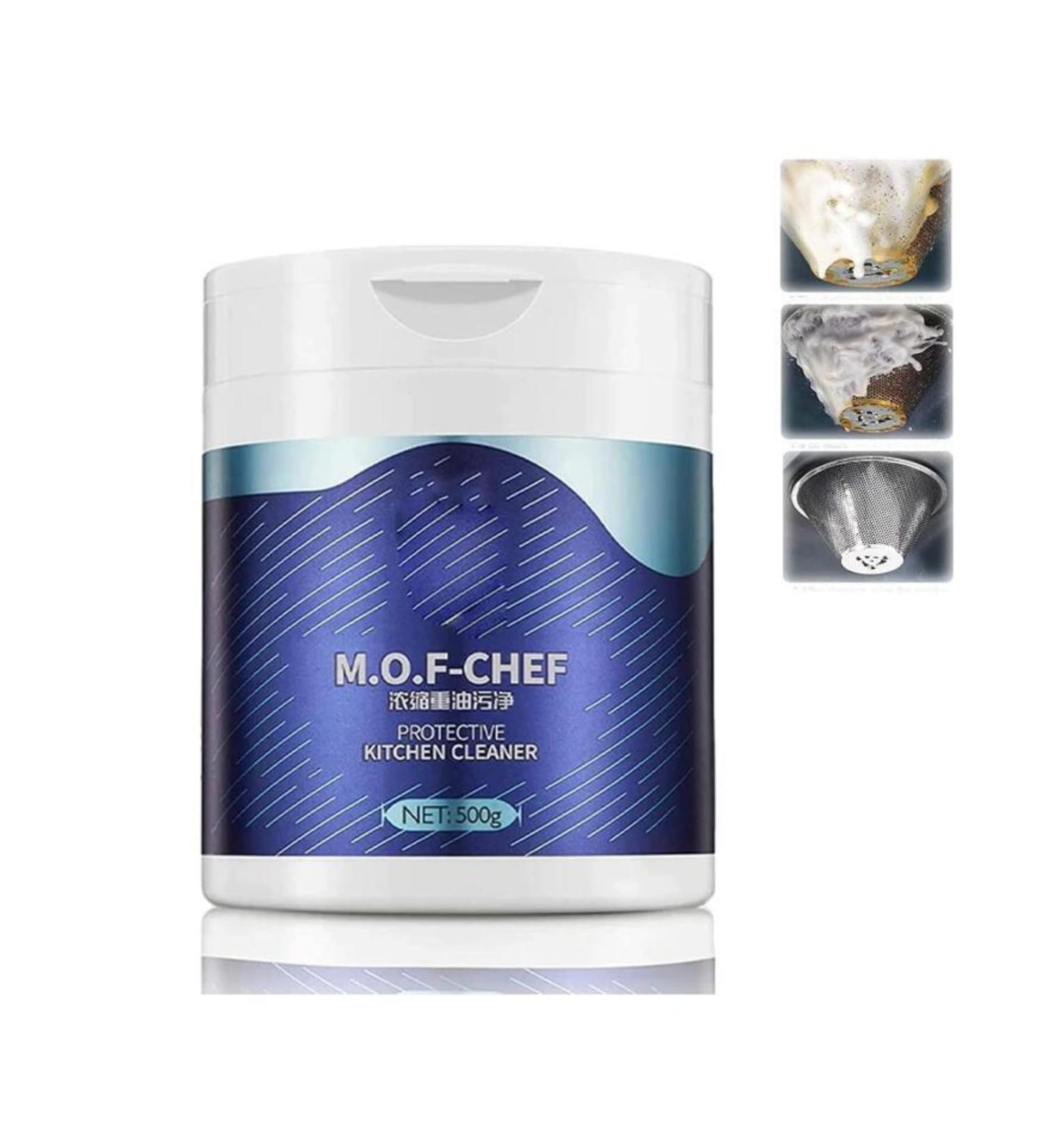 Mof Chef Cleaner Powder-Heavy Oil Stain Powder Cleaner All Purpose Stain Remo 500g - Buy Online on SooperMarket.com