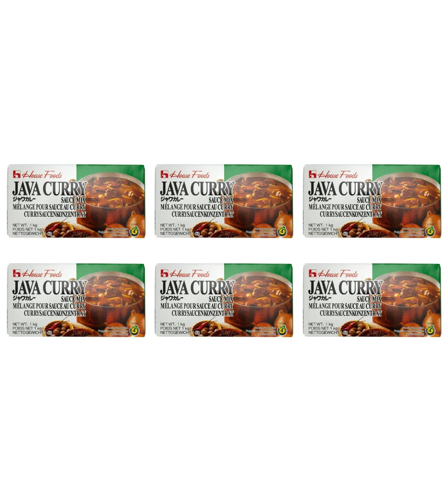 House Java Vegetable Curry Sauce Mix Medium Hot 1kg (Pack of 6) by CNMART - Buy Online on SooperMarket.com
