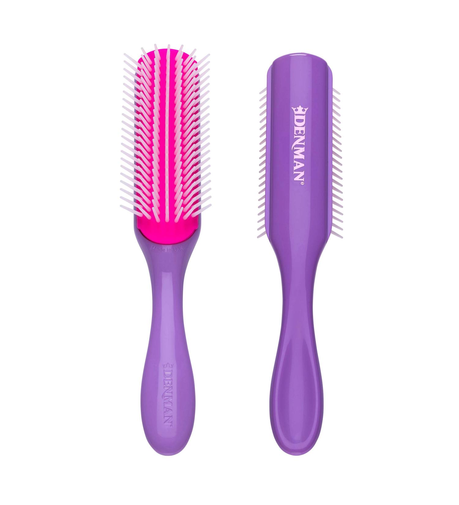 Denman D3 Curly Hair Brush - African Violet 7 Row Styling Brush for Curls - Men & Women - Buy Online on SooperMarket.com