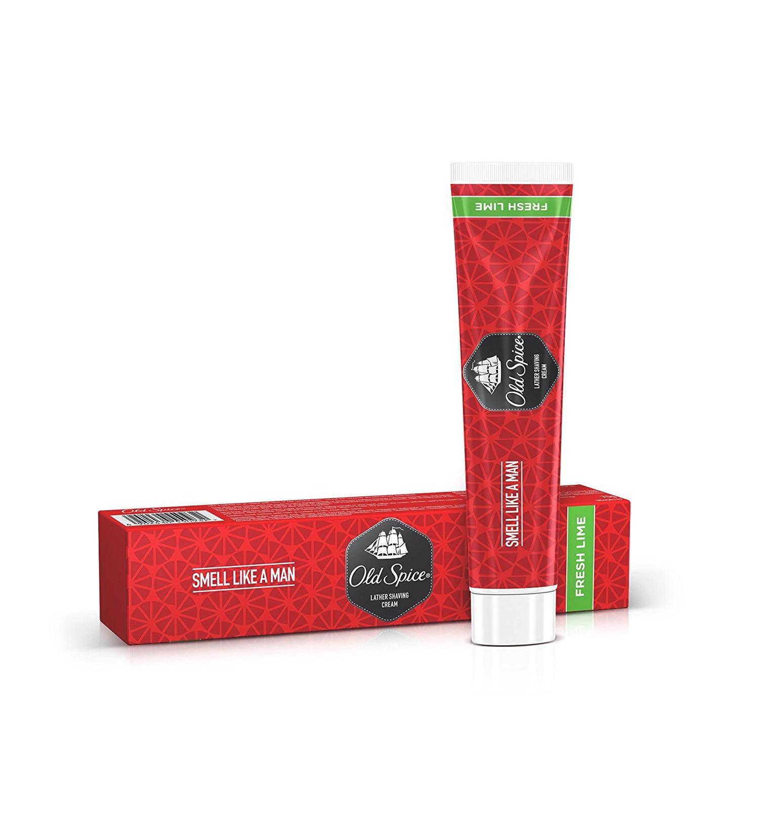 Old Spice Lime Shaving Cream 70g - Smooth Lather for a Refreshing Shave - Buy Online on SooperMarket.com