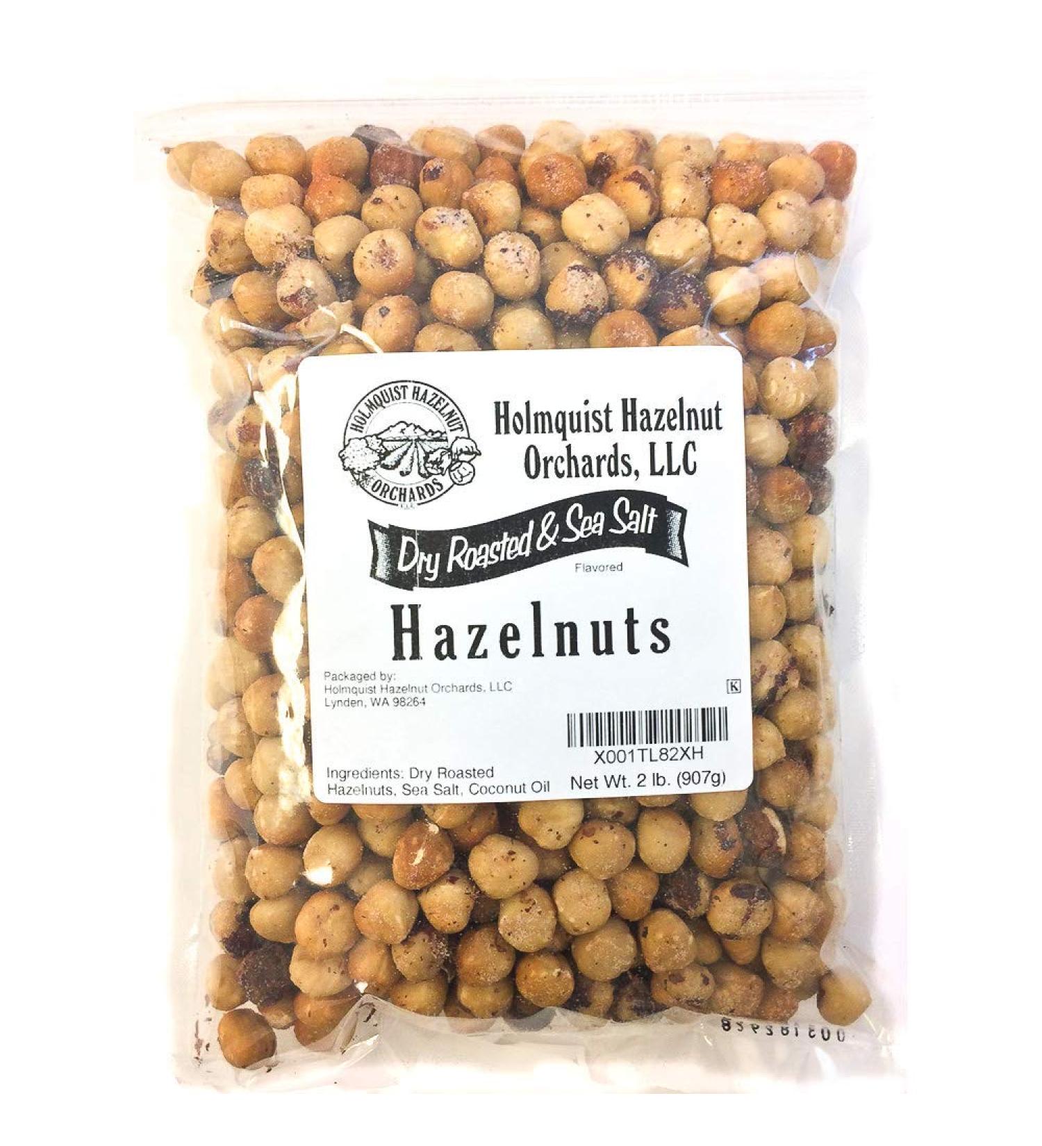 Holmquist Dry Roasted Hazelnuts | Sea Salt | Heart Healthy | Non-GMO | Gluten-Free | Kosher | Resealable | Keto-Friendly | 2 lb Bag - Buy Online on SooperMarket.com