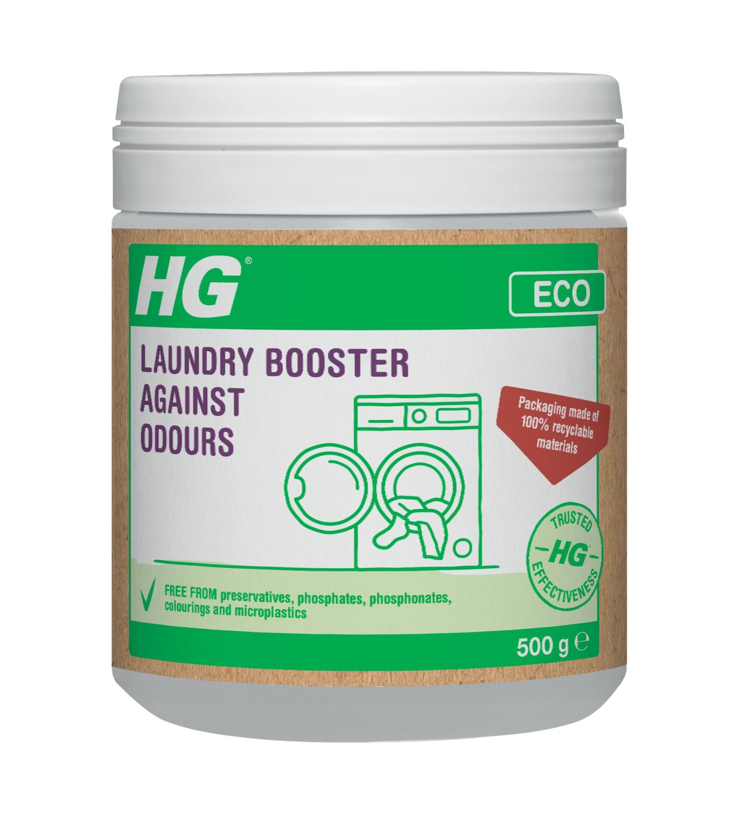 HG Eco Laundry Detergent Booster - 500g | Odour Eliminator & Scent Booster | Eco-Friendly & Recyclable Bottle | HG Cleaning Products - Buy Online on SooperMarket.com
