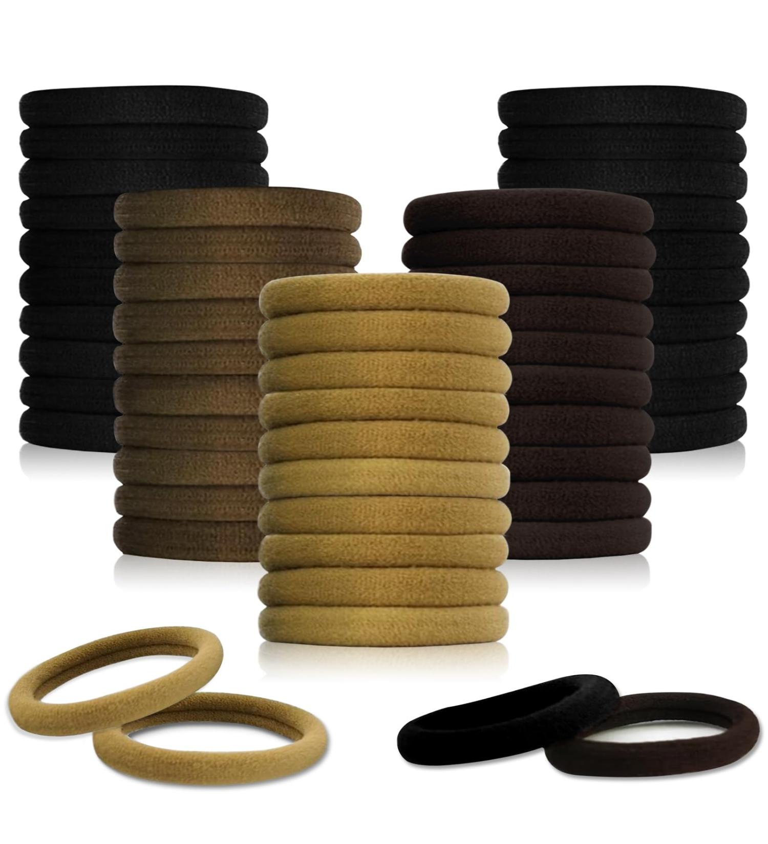 Premium Hair Ties - 50 Pack No Metal Rubber Bands for Women Men & Children - Sularpek - Buy Online on SooperMarket.com